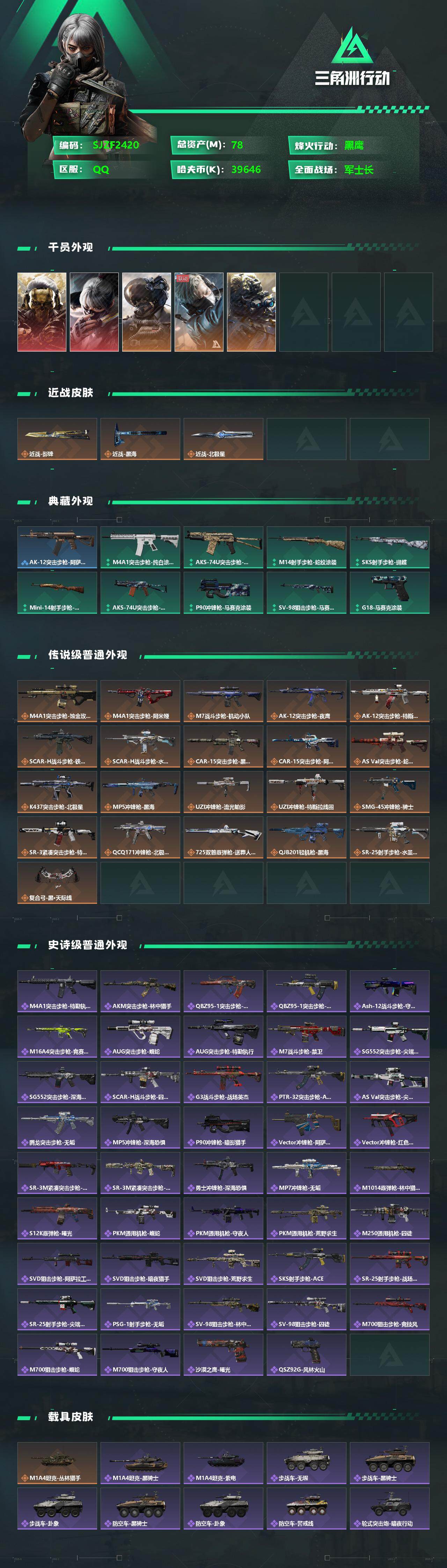 SJZEY325435三角洲行动账号详情图2