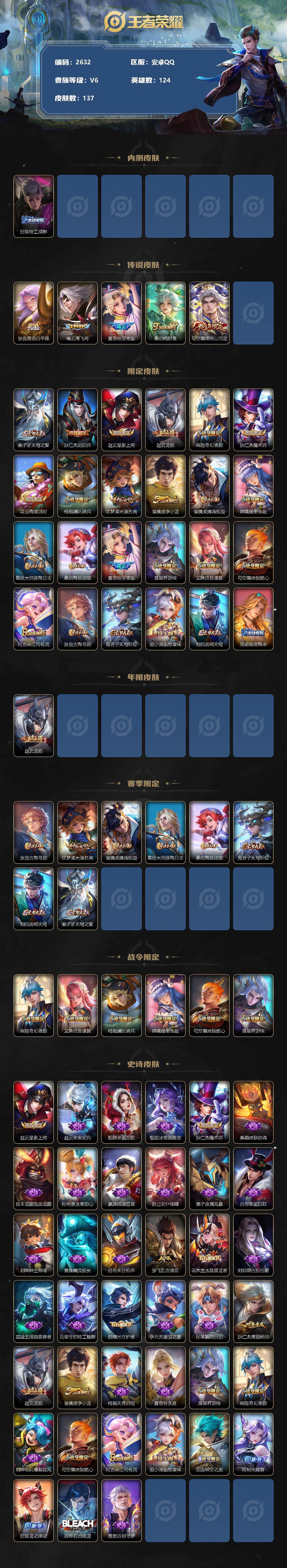 WZJZ3256813王者荣耀账号详情图2