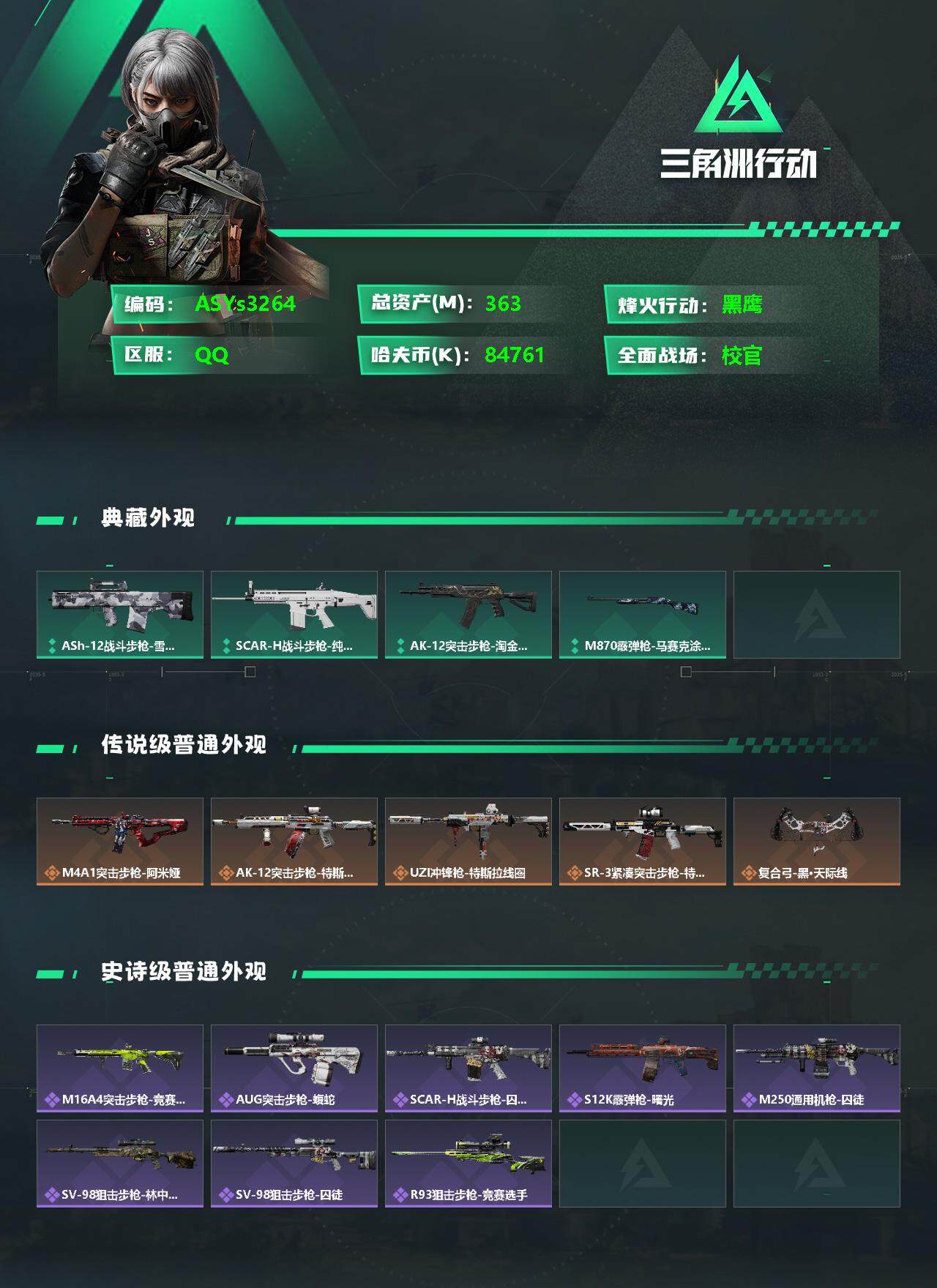 SJZYXS325637三角洲行动账号详情图2
