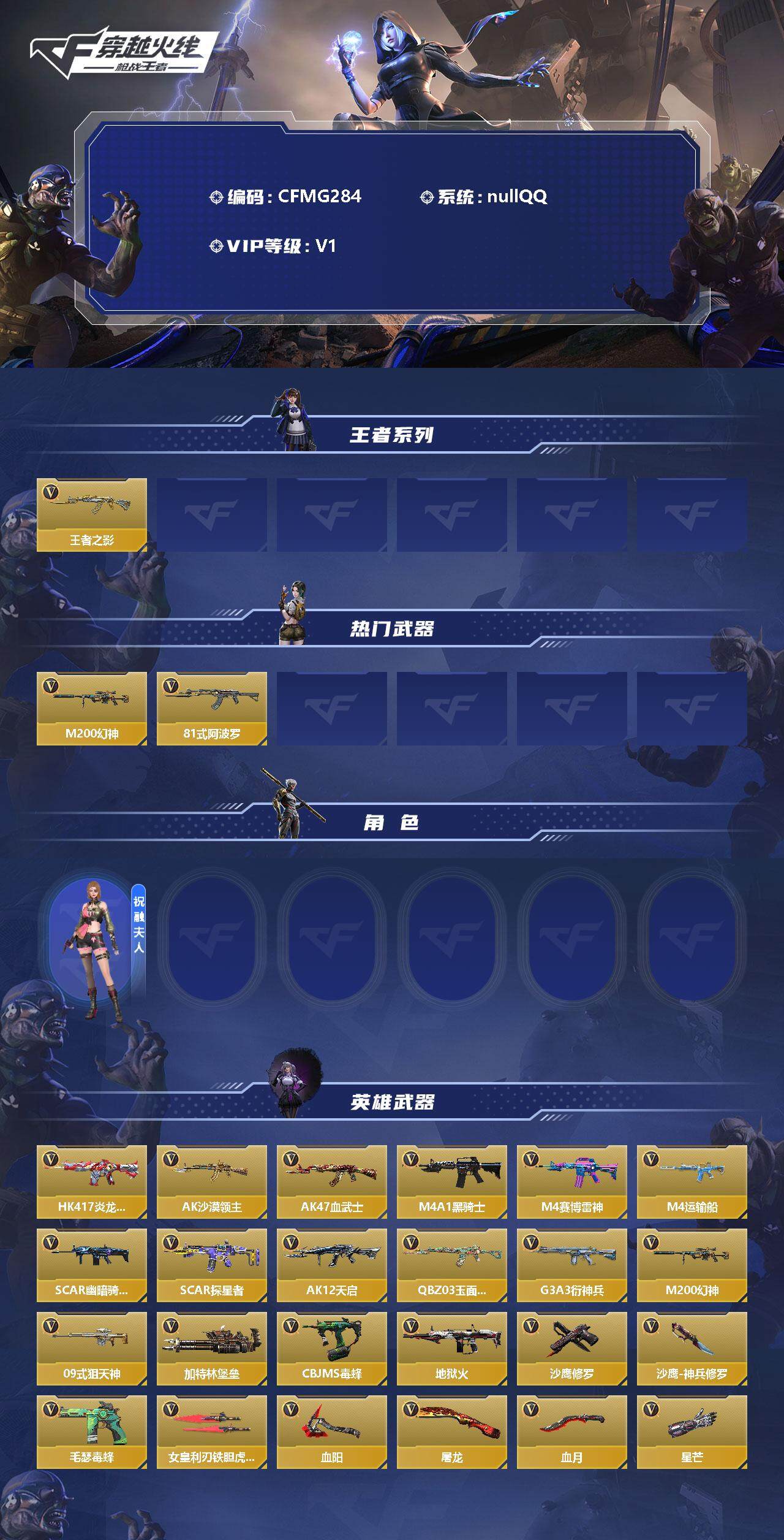 CFMEY345475枪战王者账号详情图2