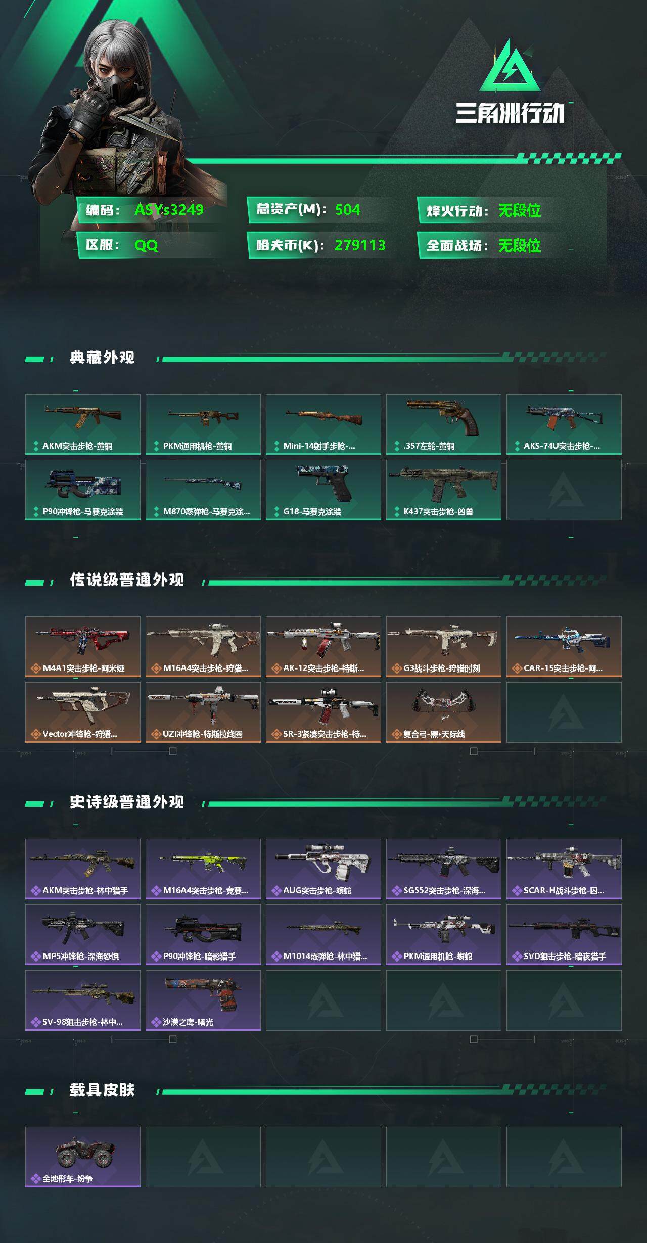 SJZYXS325736三角洲行动账号详情图2