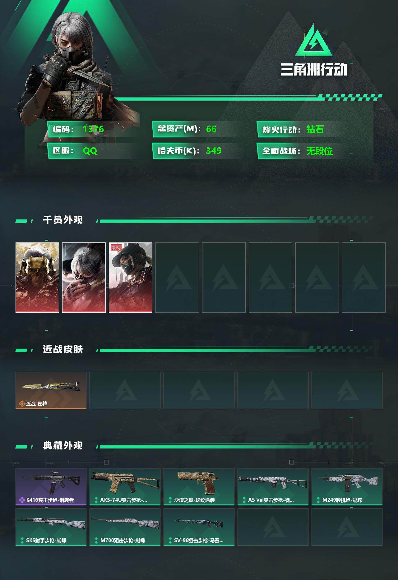 SJZCMW325881三角洲行动账号详情图2