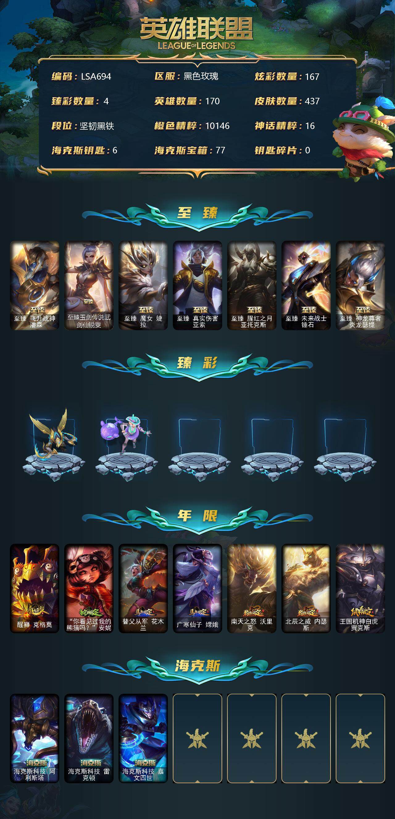 LOLEY311136英雄联盟账号详情图2