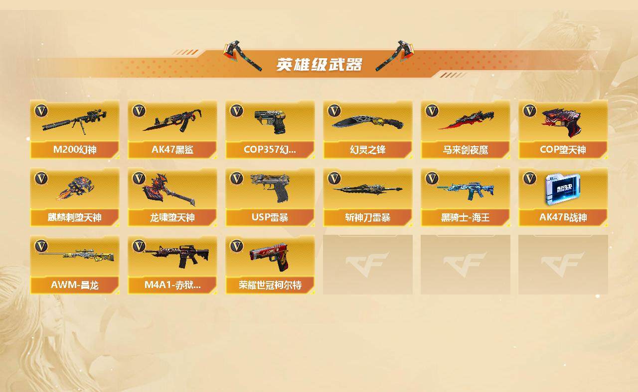 CFFHW326228穿越火线账号详情图7 CFFHW326228穿越火线账号详情图7