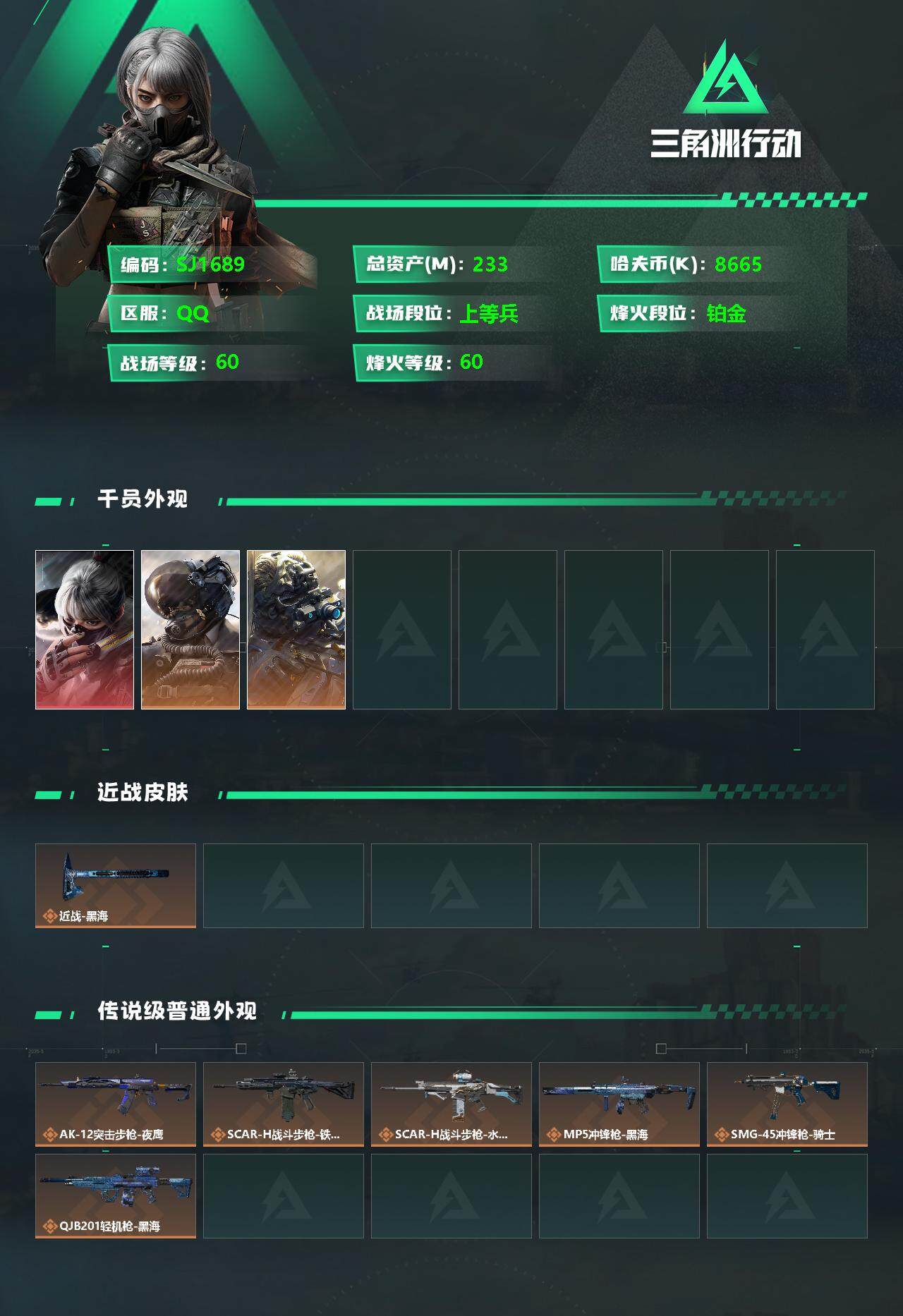 SJZEY328430三角洲行动账号详情图2 SJZEY328430三角洲行动账号详情图2