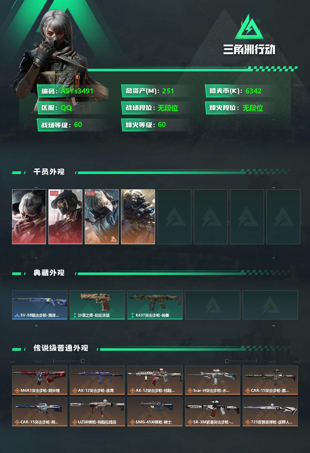 SJZYXS326723三角洲行动账号详情图2