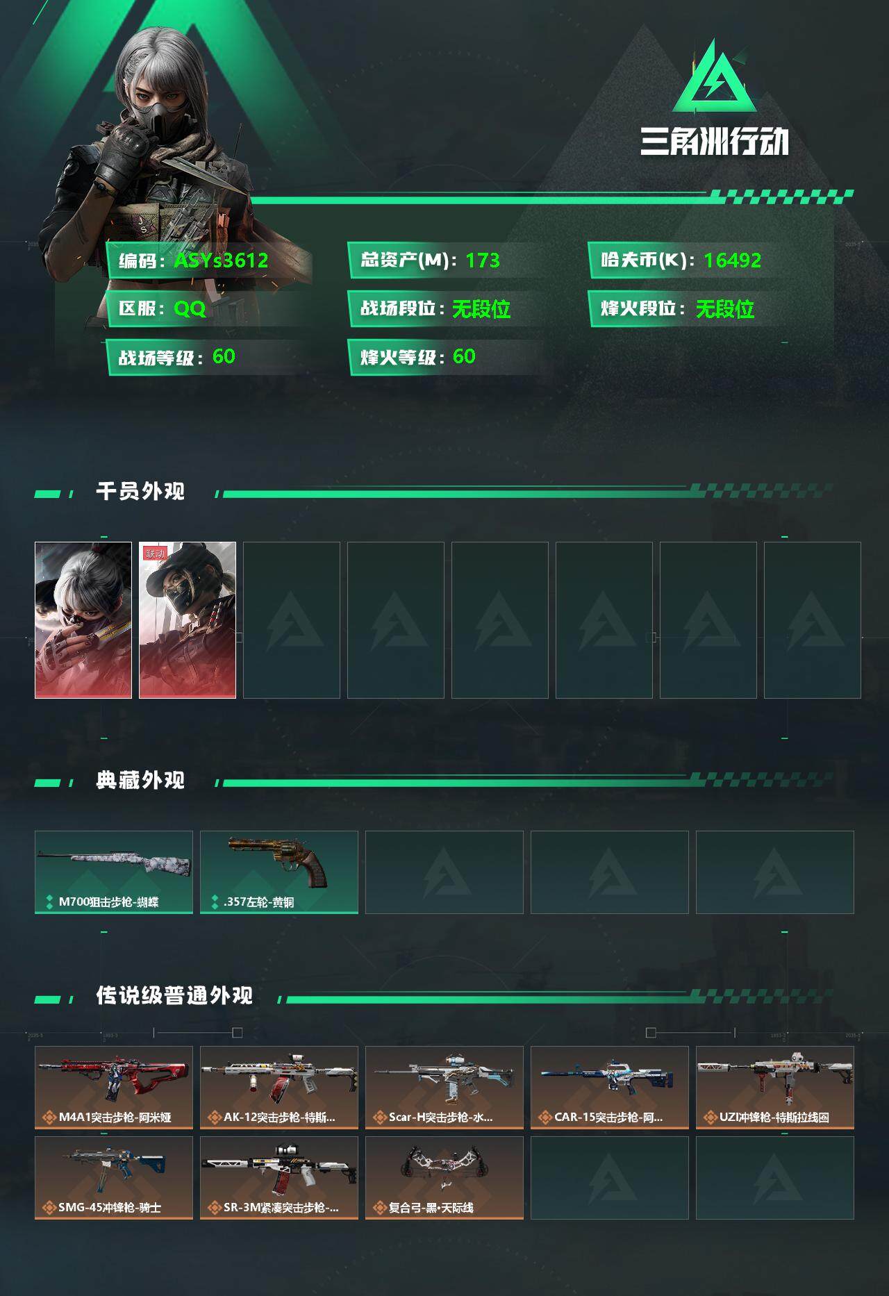 SJZYXS326725三角洲行动账号详情图2 SJZYXS326725三角洲行动账号详情图2