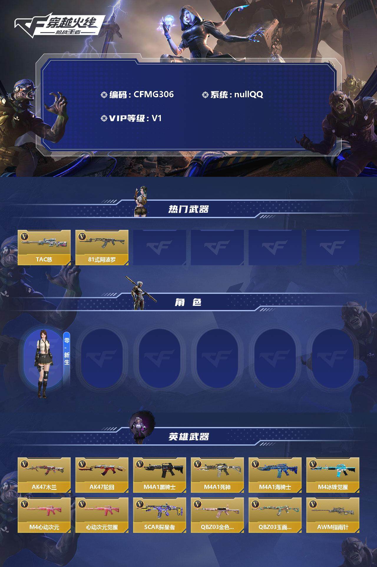 CFMEY346046枪战王者账号详情图2