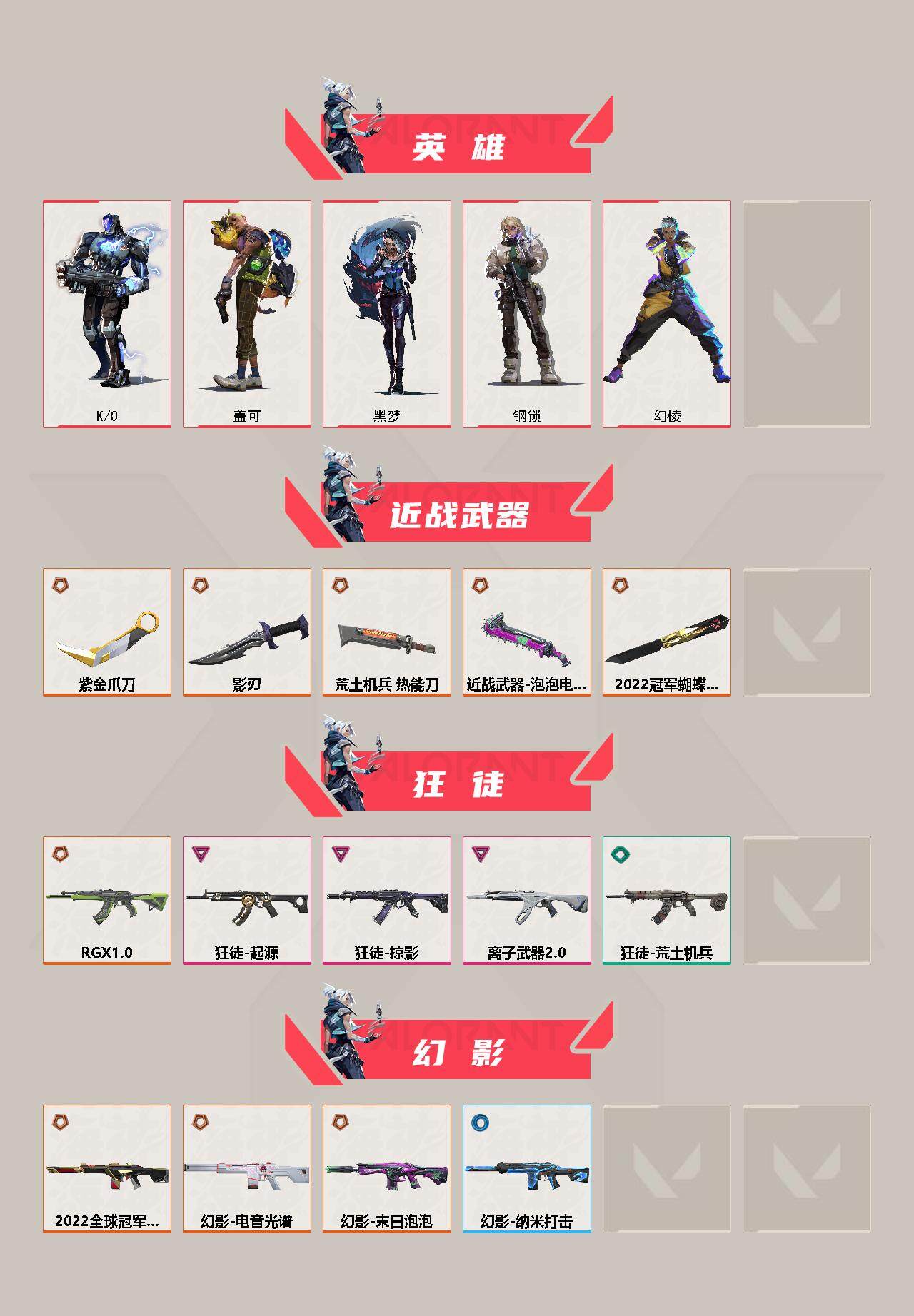 WWQFHW311246无畏契约账号详情图3