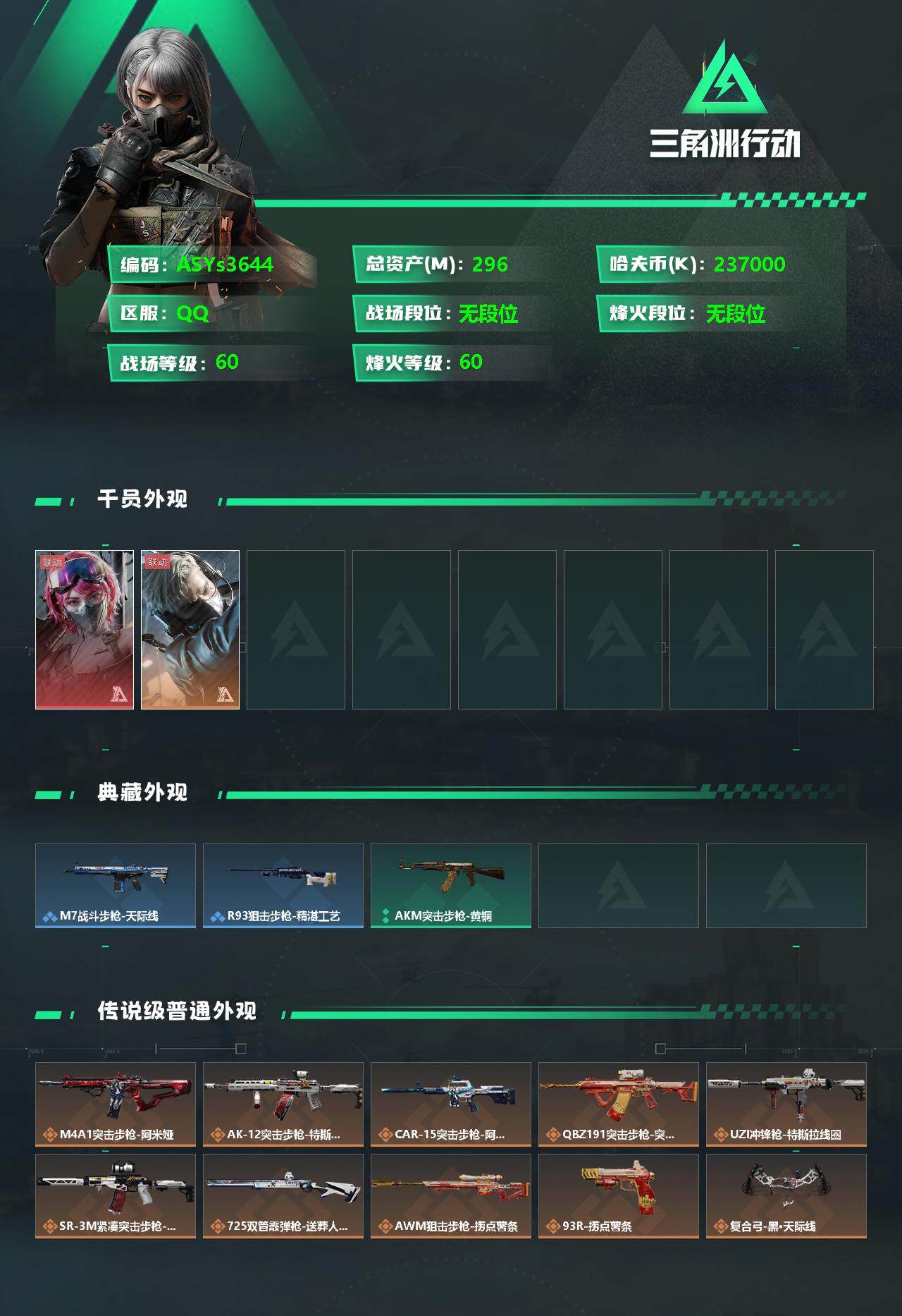 SJZYXS327732三角洲行动账号详情图2 SJZYXS327732三角洲行动账号详情图2
