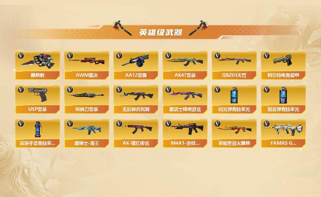CFFHW327170穿越火线账号详情图6 CFFHW327170穿越火线账号详情图6