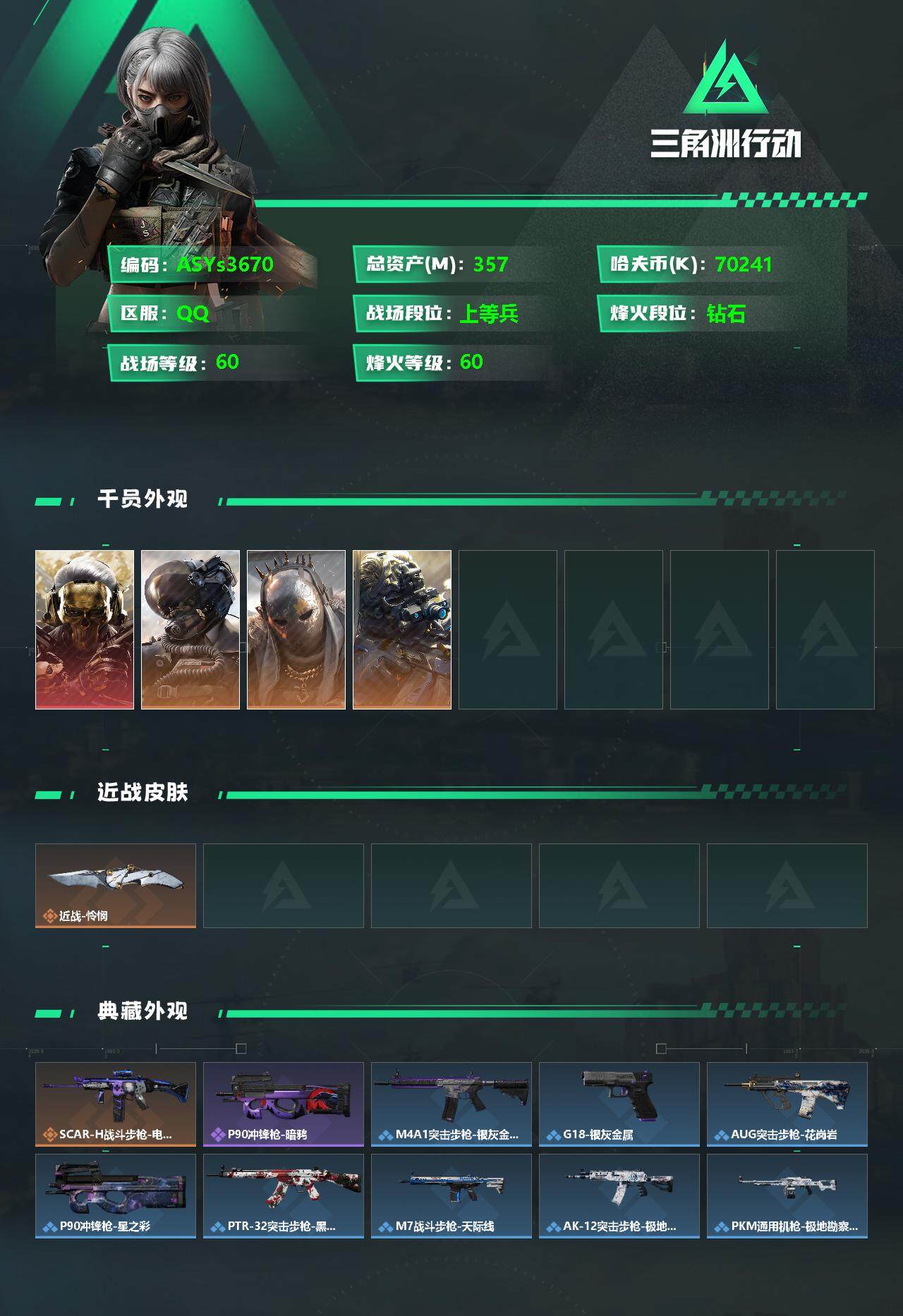 SJZYXS327804三角洲行动账号详情图2