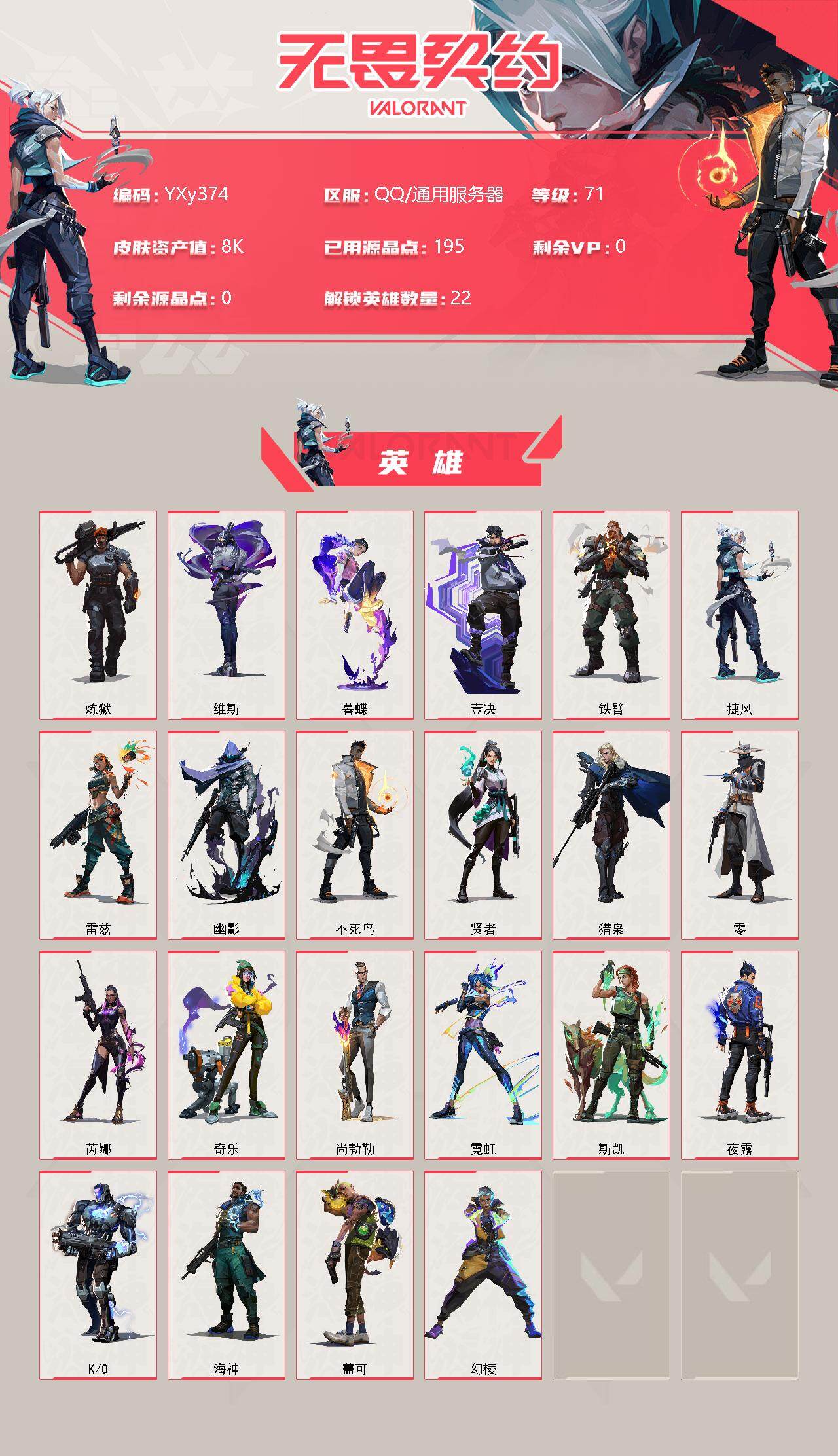 WWQYXS311722无畏契约账号详情图2 WWQYXS311722无畏契约账号详情图2