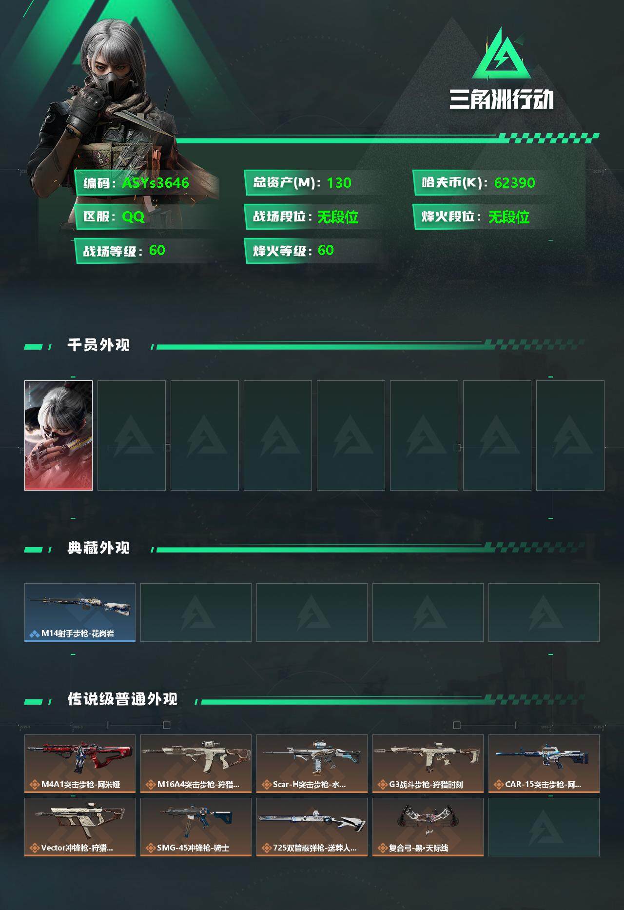 SJZYXS327739三角洲行动账号详情图2 SJZYXS327739三角洲行动账号详情图2