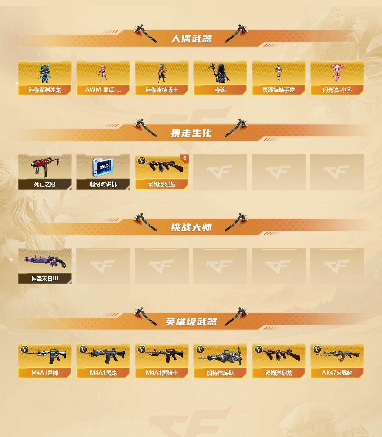 CFFHW327103穿越火线账号详情图3