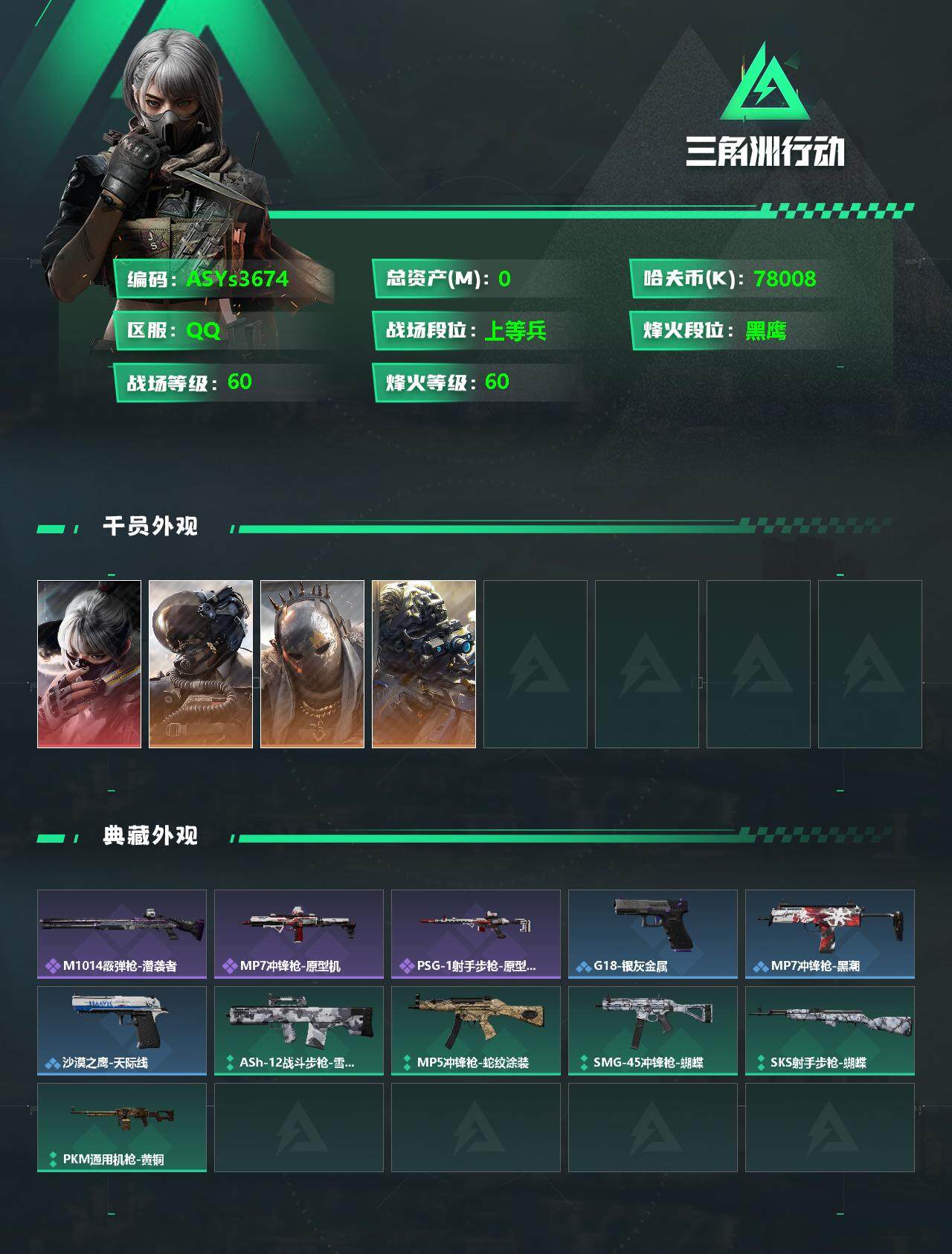 SJZYXS327806三角洲行动账号详情图2