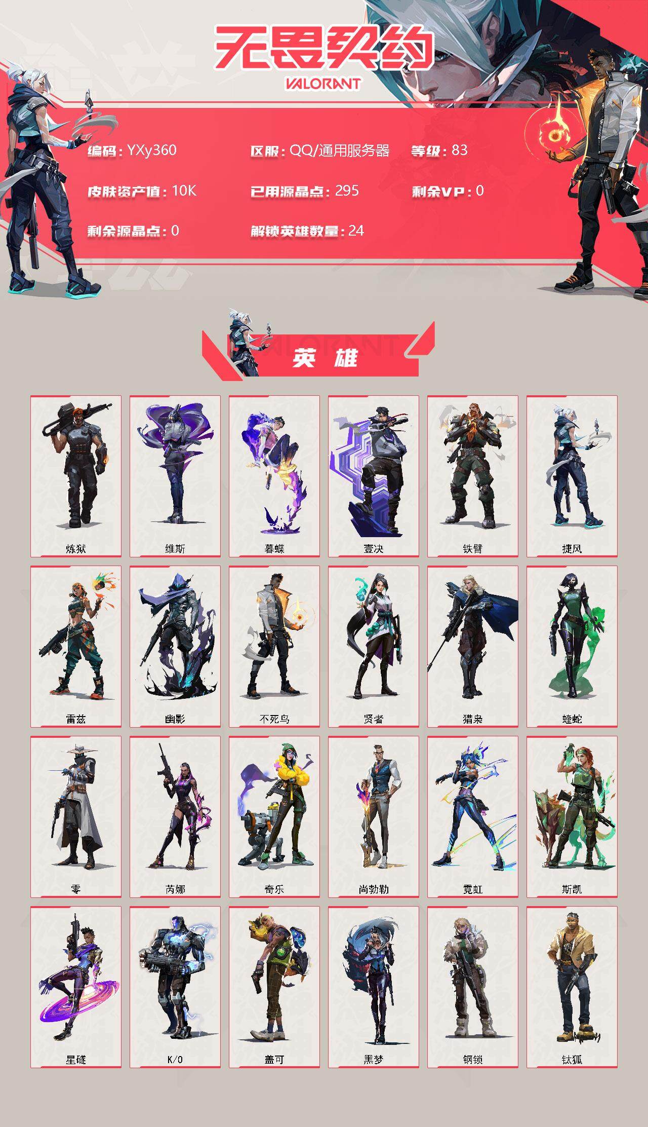 WWQYXS311613无畏契约账号详情图2 WWQYXS311613无畏契约账号详情图2
