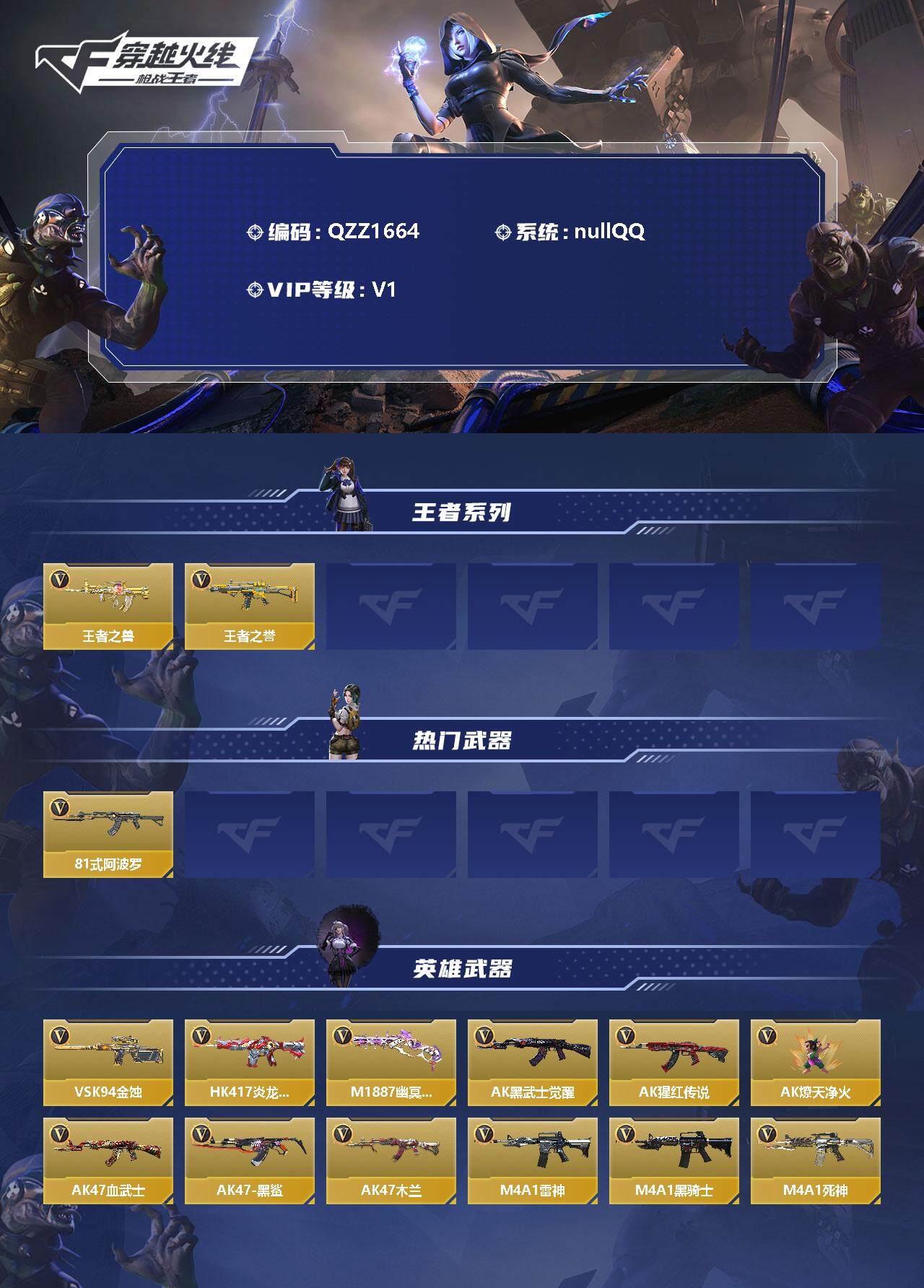 CFMEY346439枪战王者账号详情图2