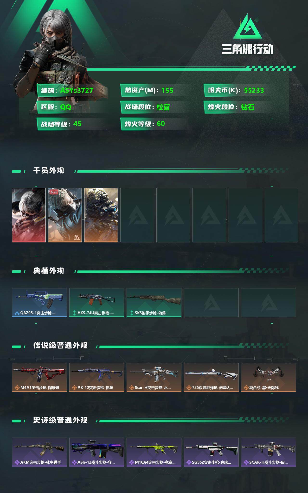 SJZYXS328241三角洲行动账号详情图2