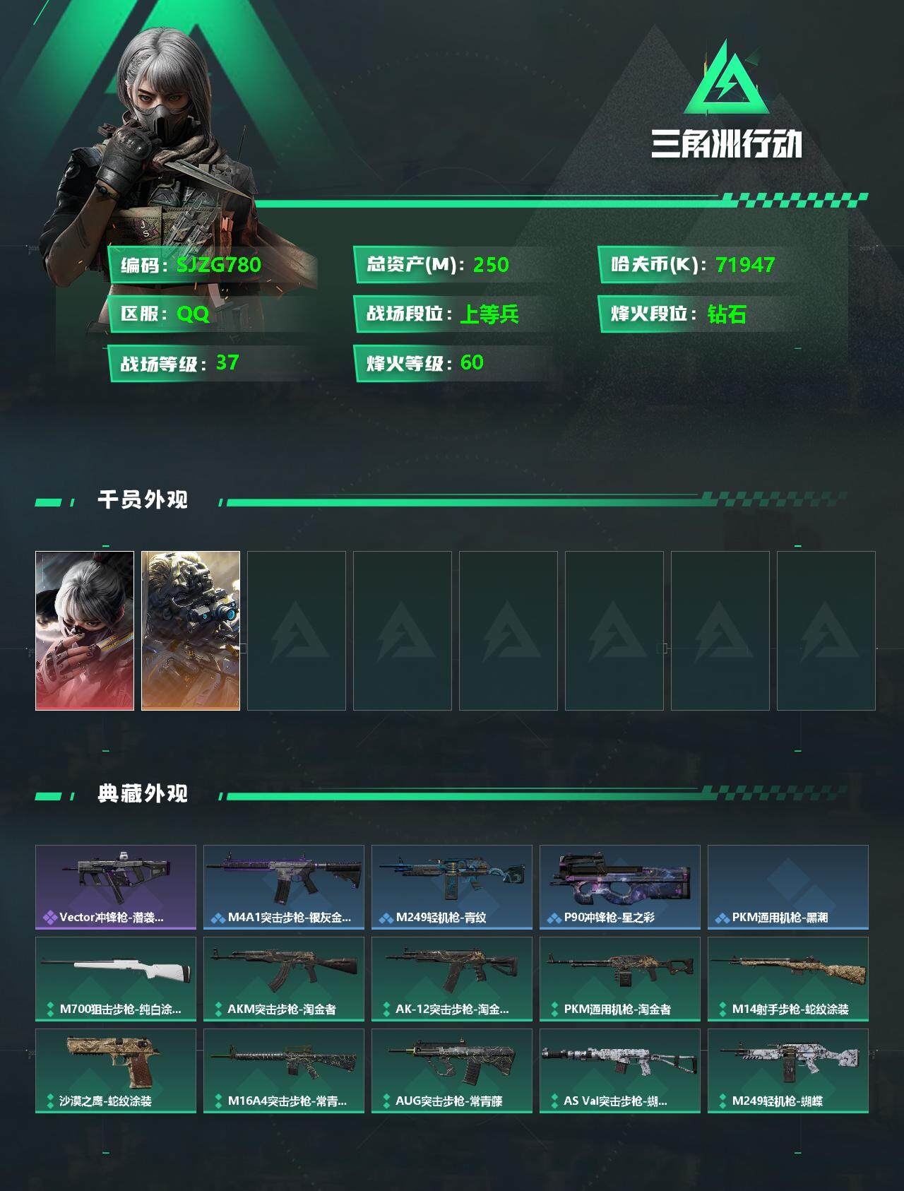 SJZEY328117三角洲行动账号详情图2