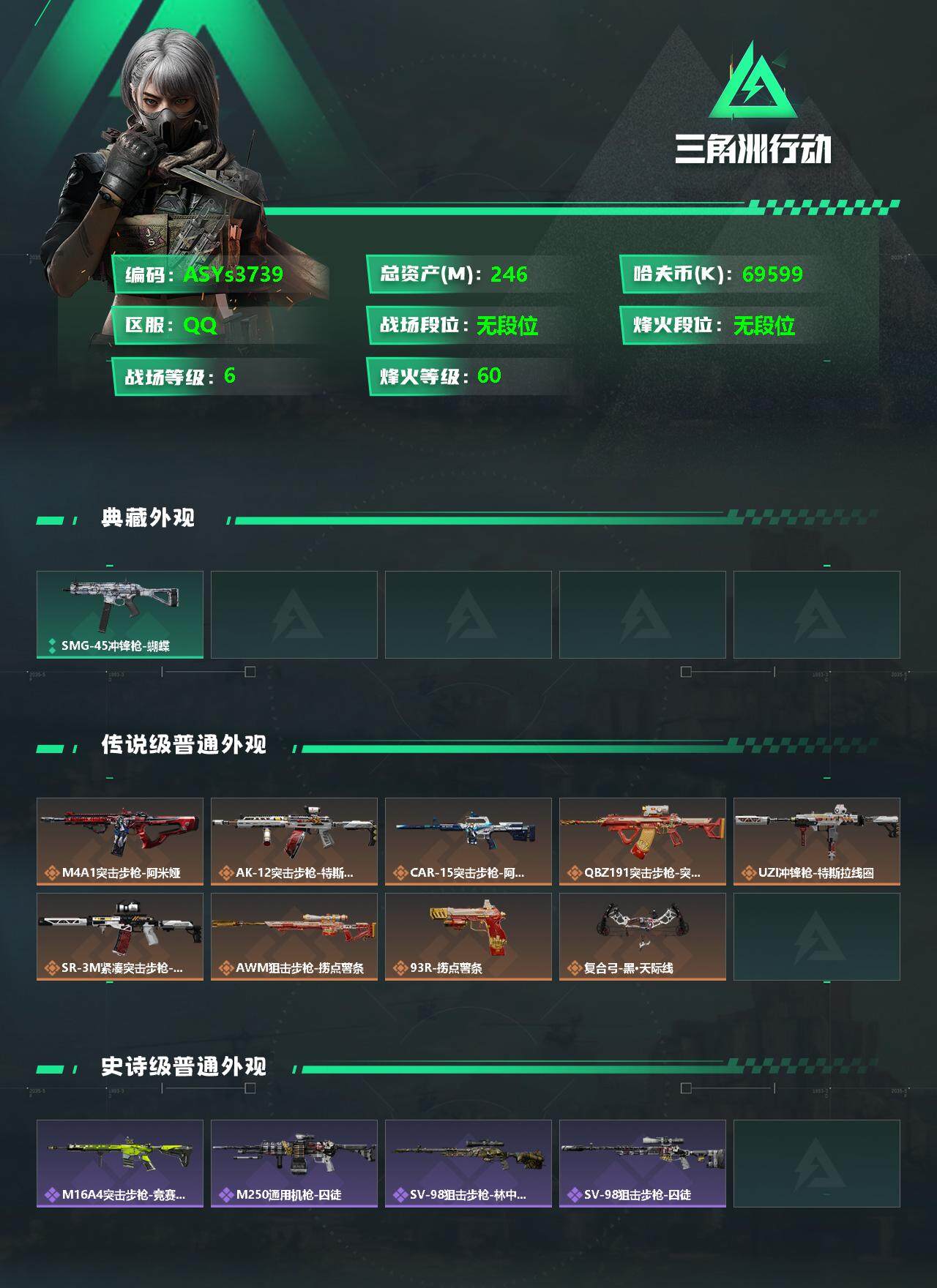SJZYXS328151三角洲行动账号详情图2 SJZYXS328151三角洲行动账号详情图2