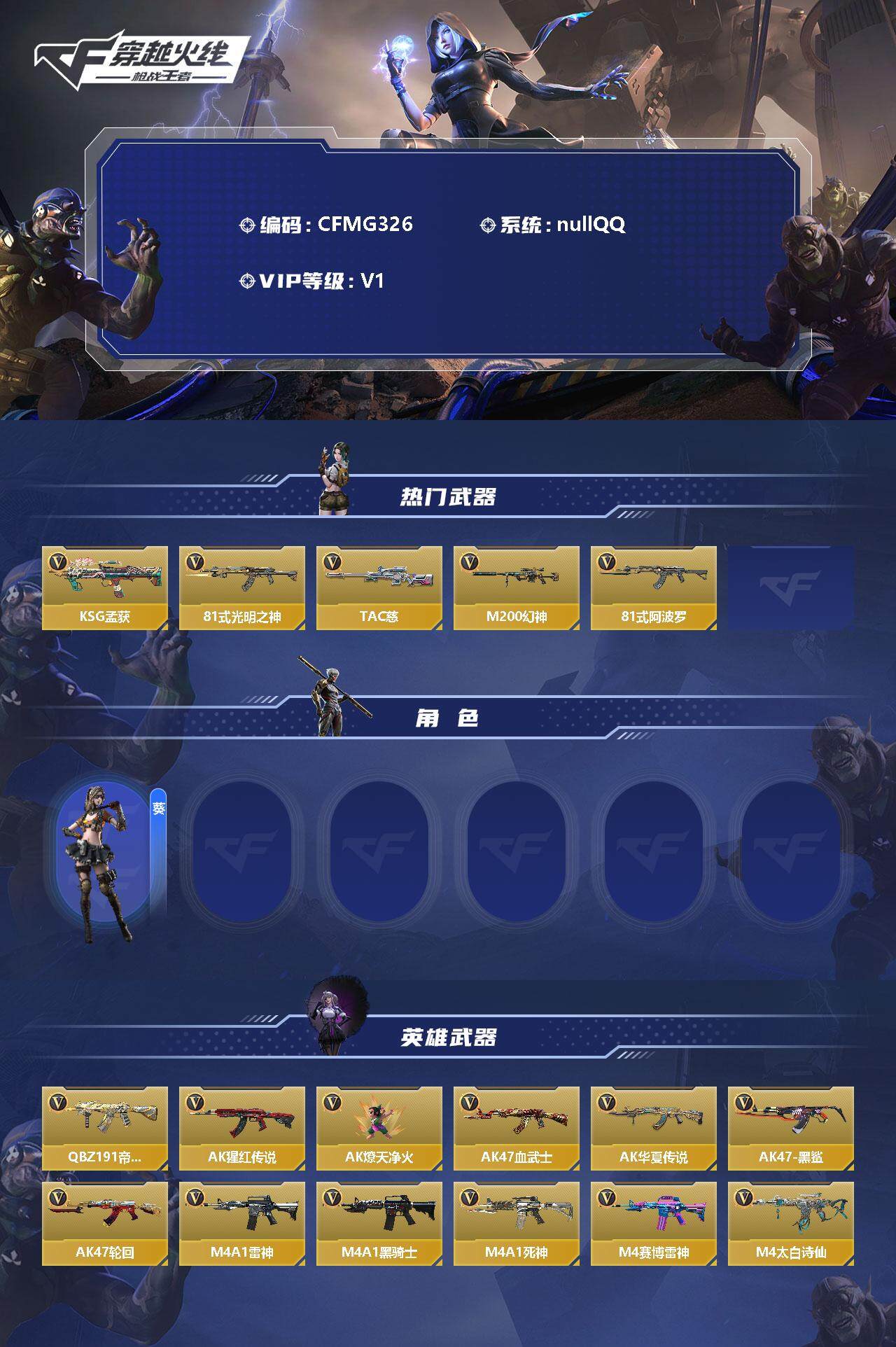 CFMEY346525枪战王者账号详情图2 CFMEY346525枪战王者账号详情图2