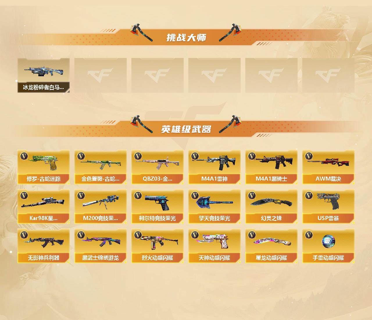 CFFHW328141穿越火线账号详情图4 CFFHW328141穿越火线账号详情图4