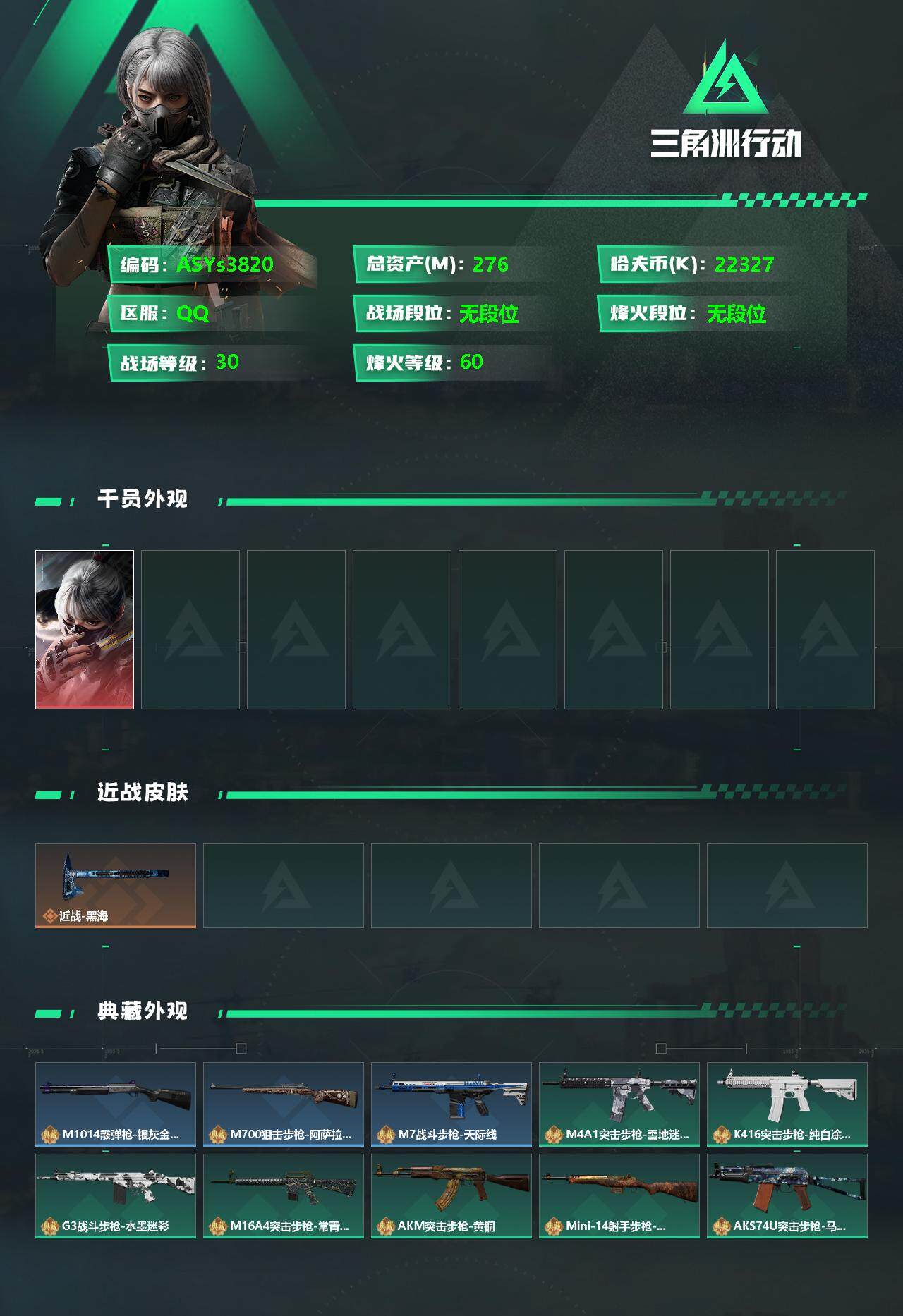 SJZYXS328361三角洲行动账号详情图2 SJZYXS328361三角洲行动账号详情图2