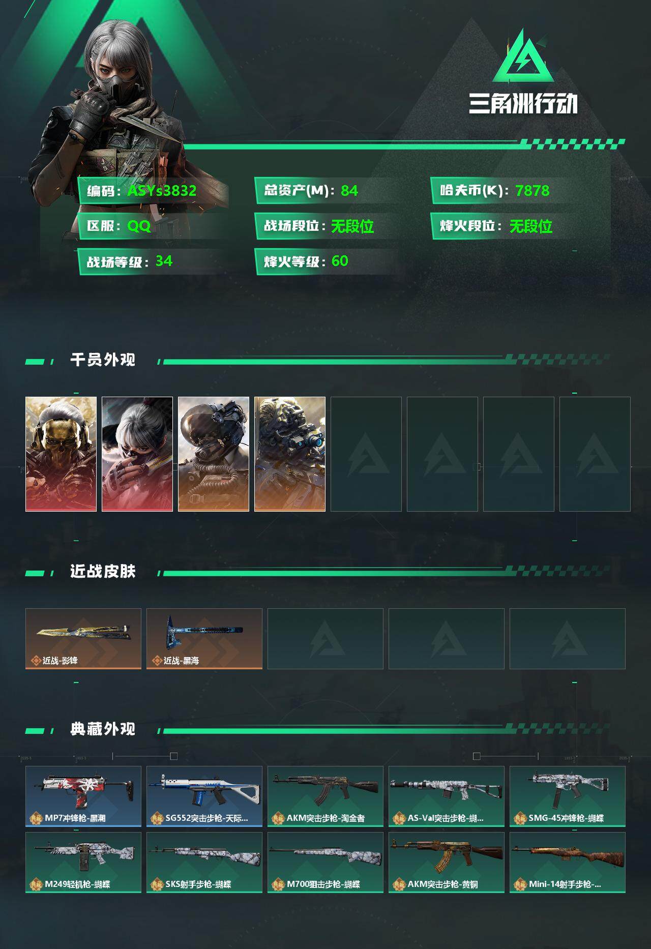 SJZYXS328352三角洲行动账号详情图2 SJZYXS328352三角洲行动账号详情图2