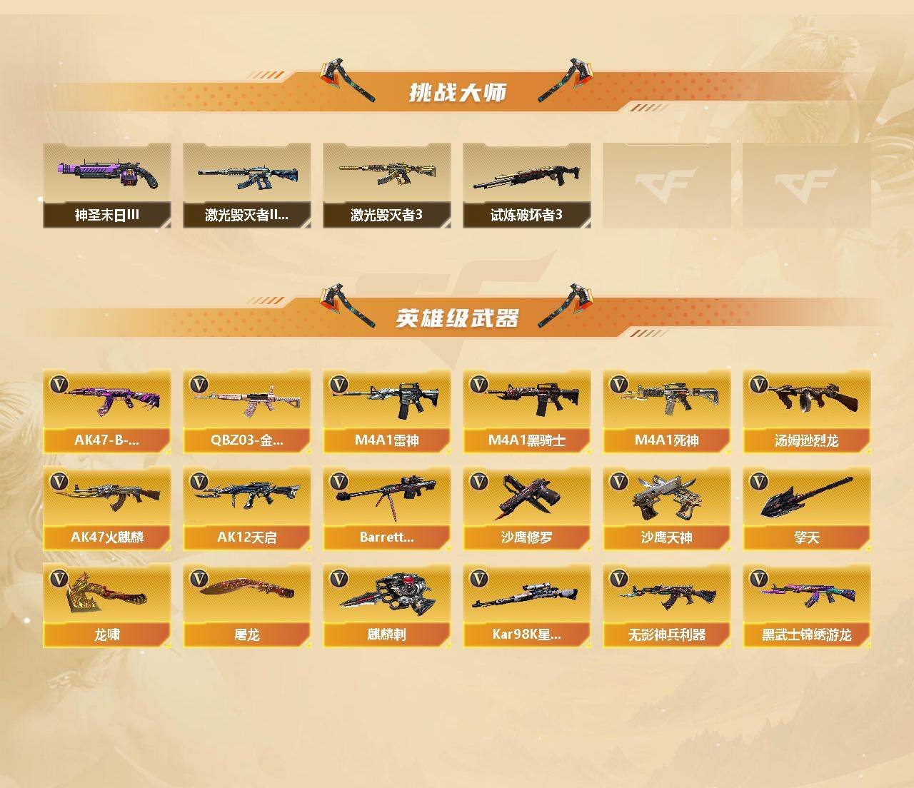 CFFHW328186穿越火线账号详情图5