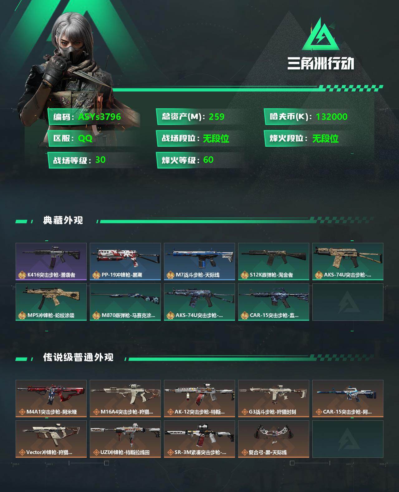 SJZYXS328378三角洲行动账号详情图2
