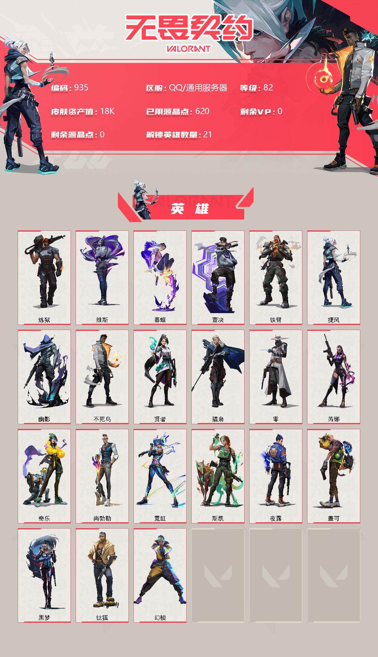 WWQQM311737无畏契约账号详情图4