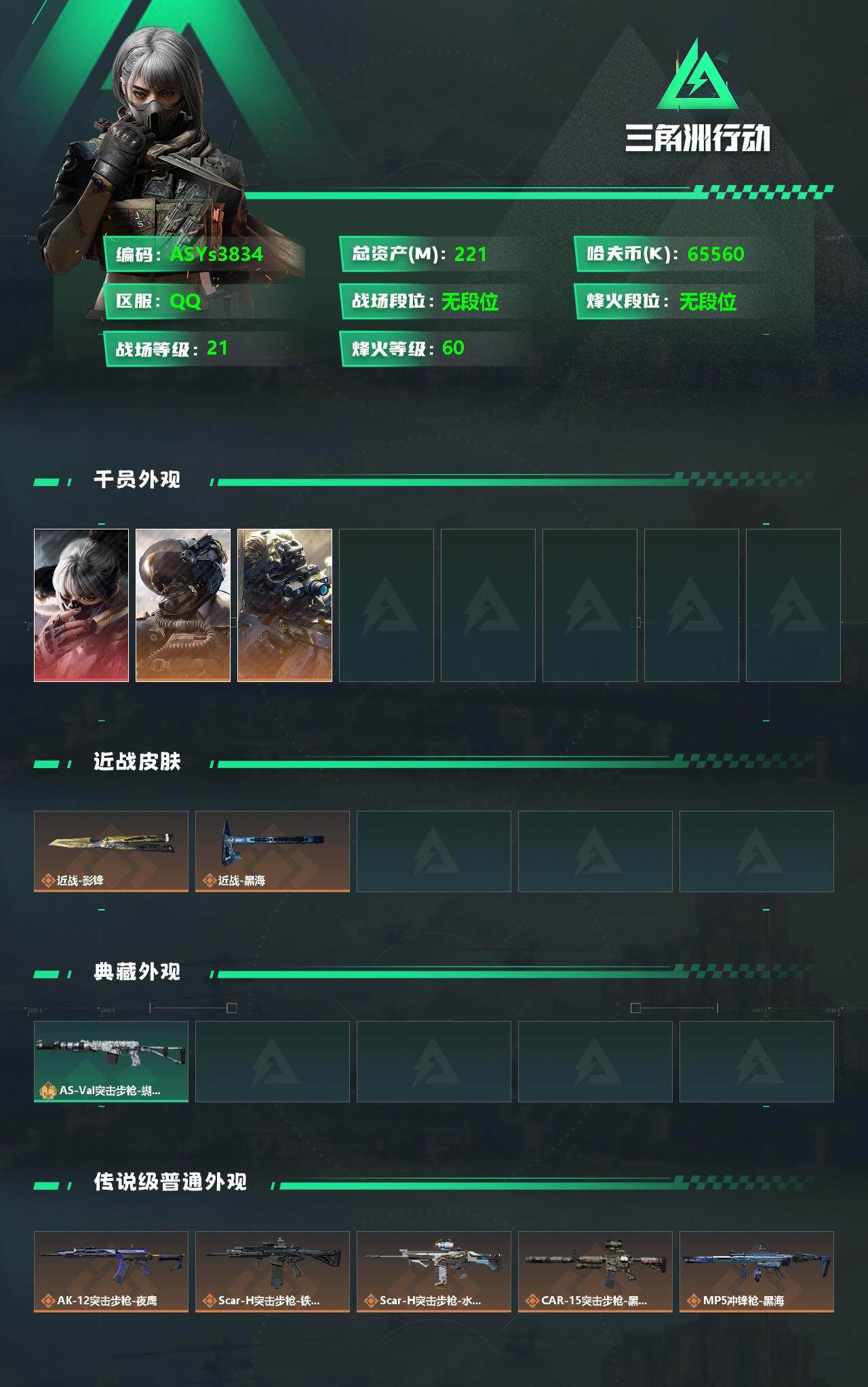 SJZYXS328402三角洲行动账号详情图2 SJZYXS328402三角洲行动账号详情图2