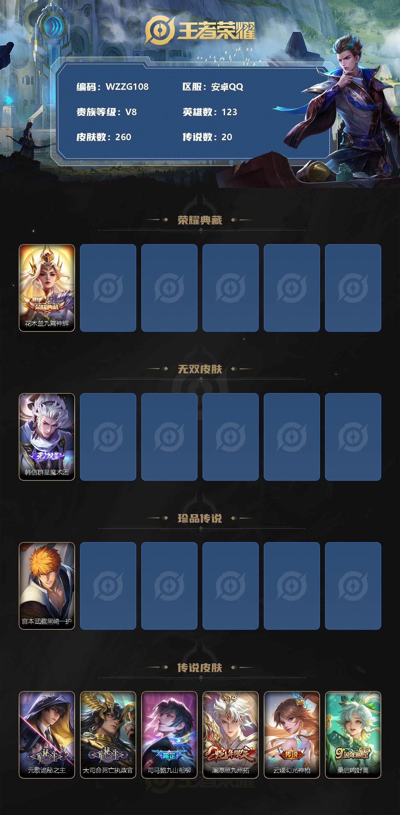 WZEY3263782王者荣耀账号详情图2