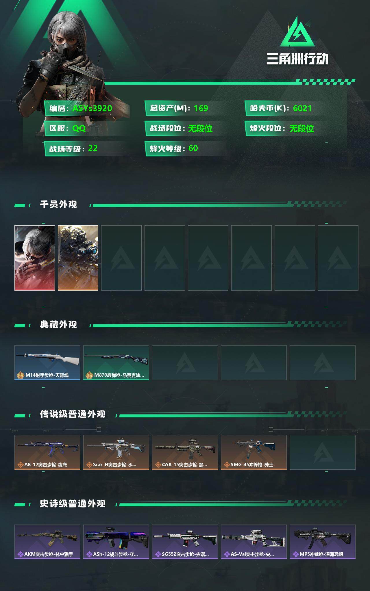 SJZYXS328533三角洲行动账号详情图2
