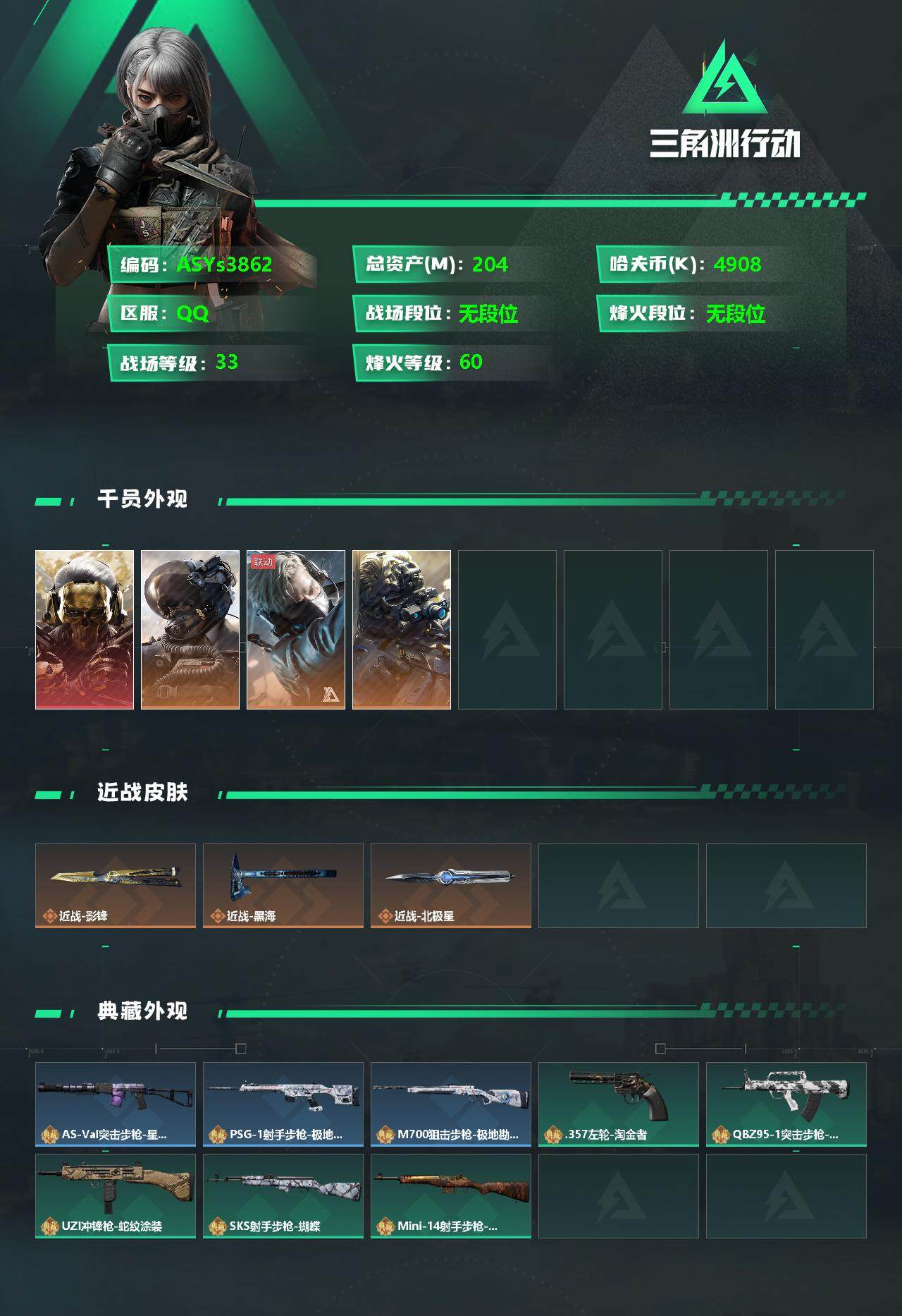 SJZYXS328536三角洲行动账号详情图2 SJZYXS328536三角洲行动账号详情图2