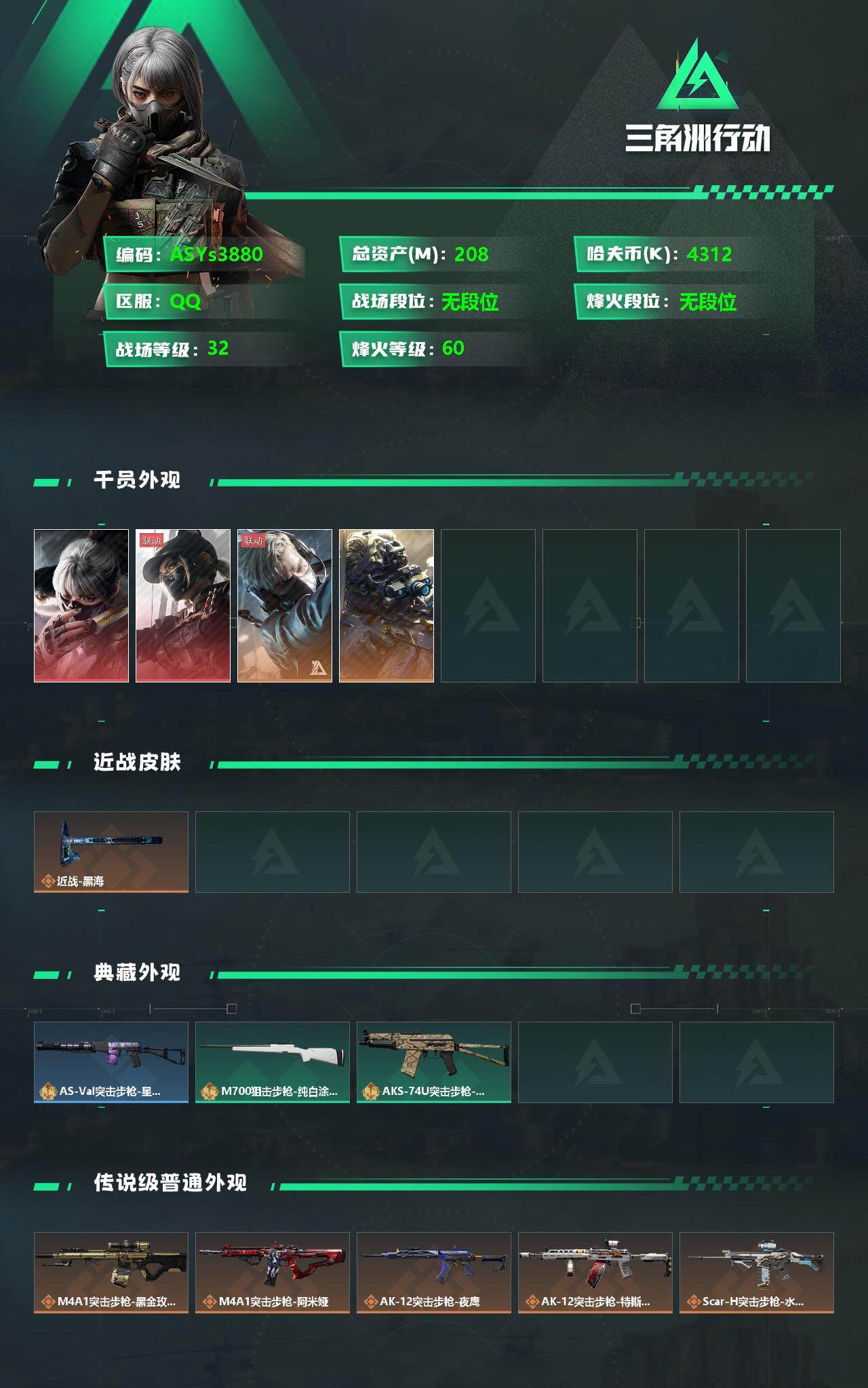 SJZYXS328575三角洲行动账号详情图2 SJZYXS328575三角洲行动账号详情图2
