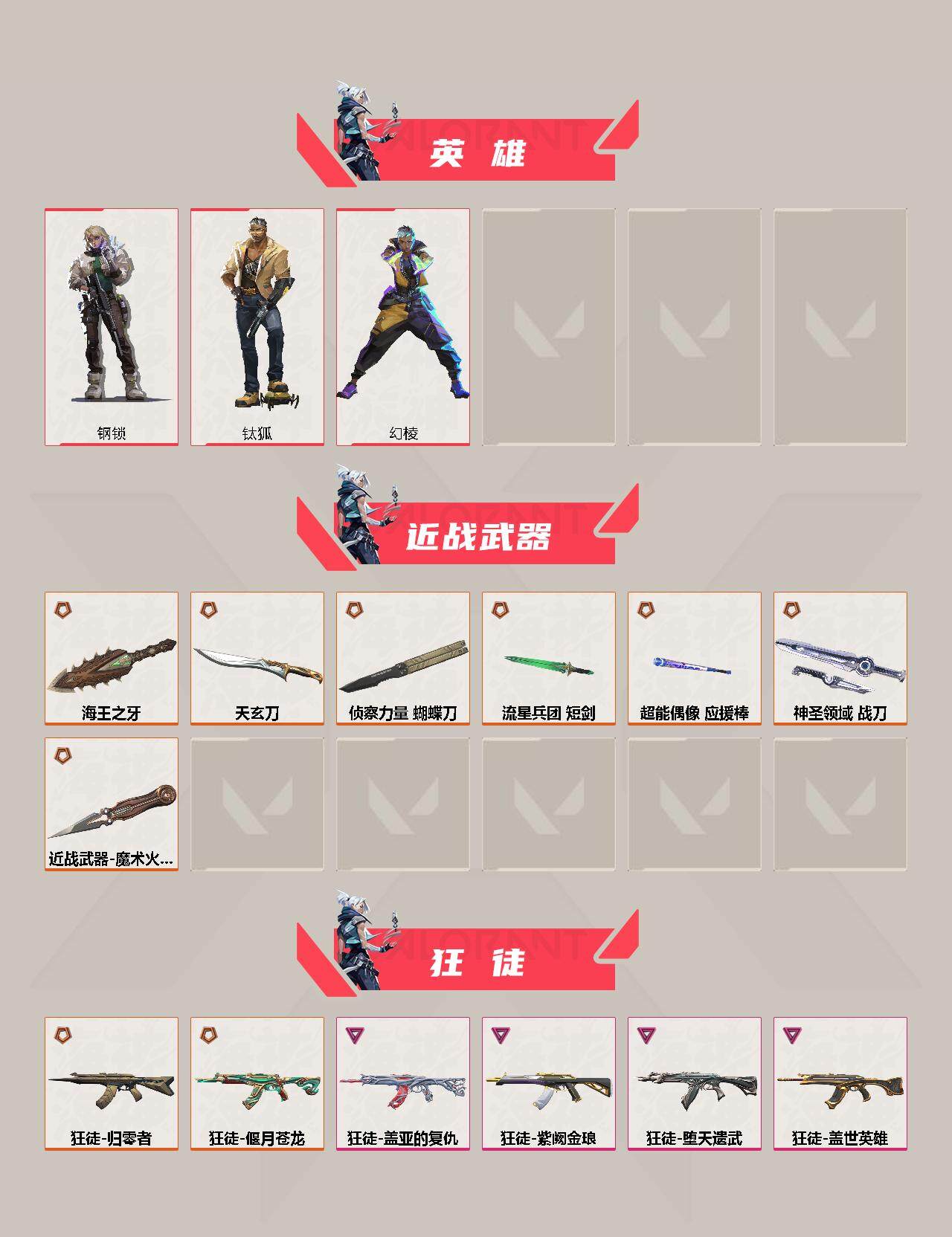 WWQYXS312168无畏契约账号详情图3 WWQYXS312168无畏契约账号详情图3