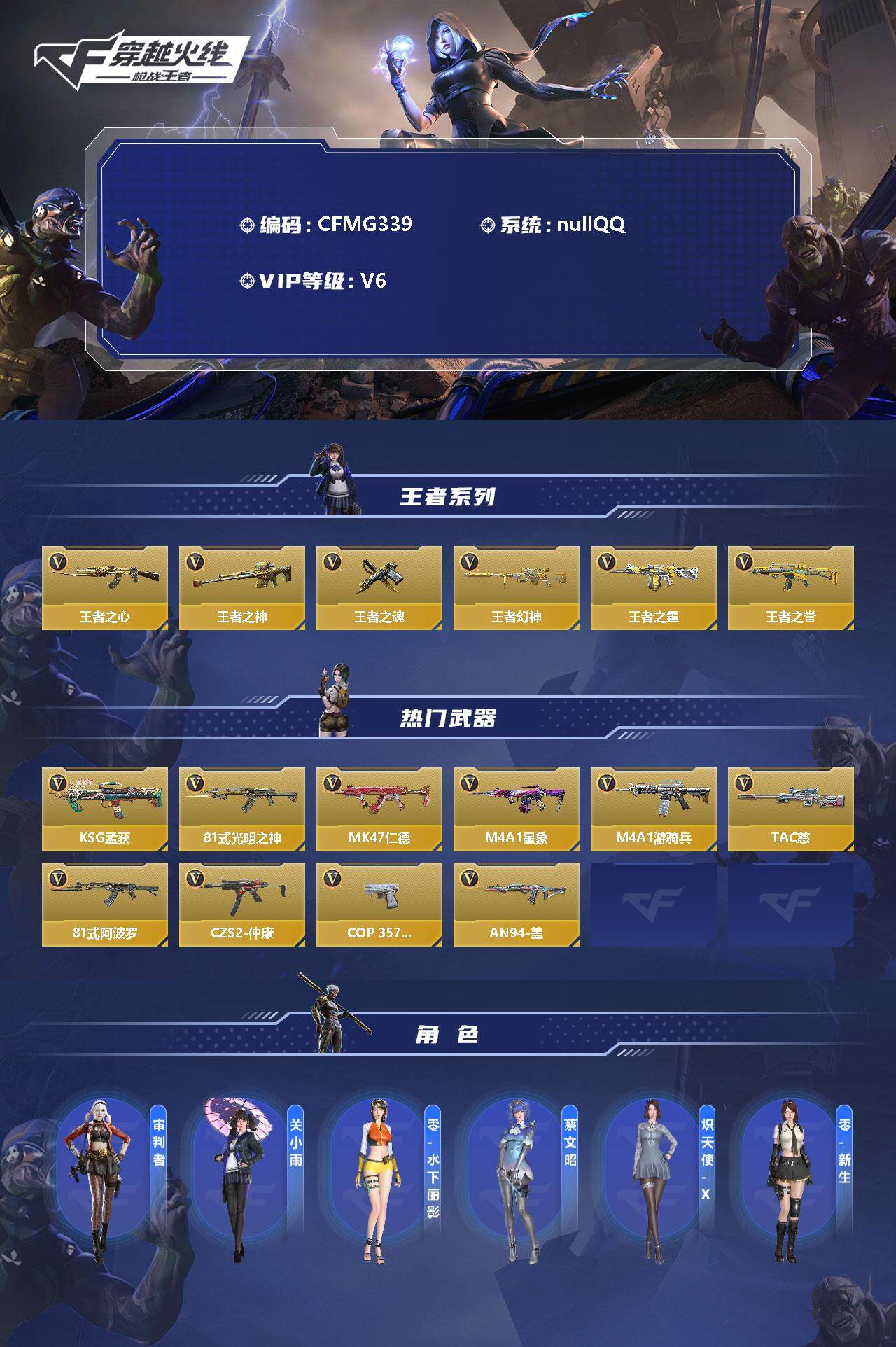 CFMEY346833枪战王者账号详情图2