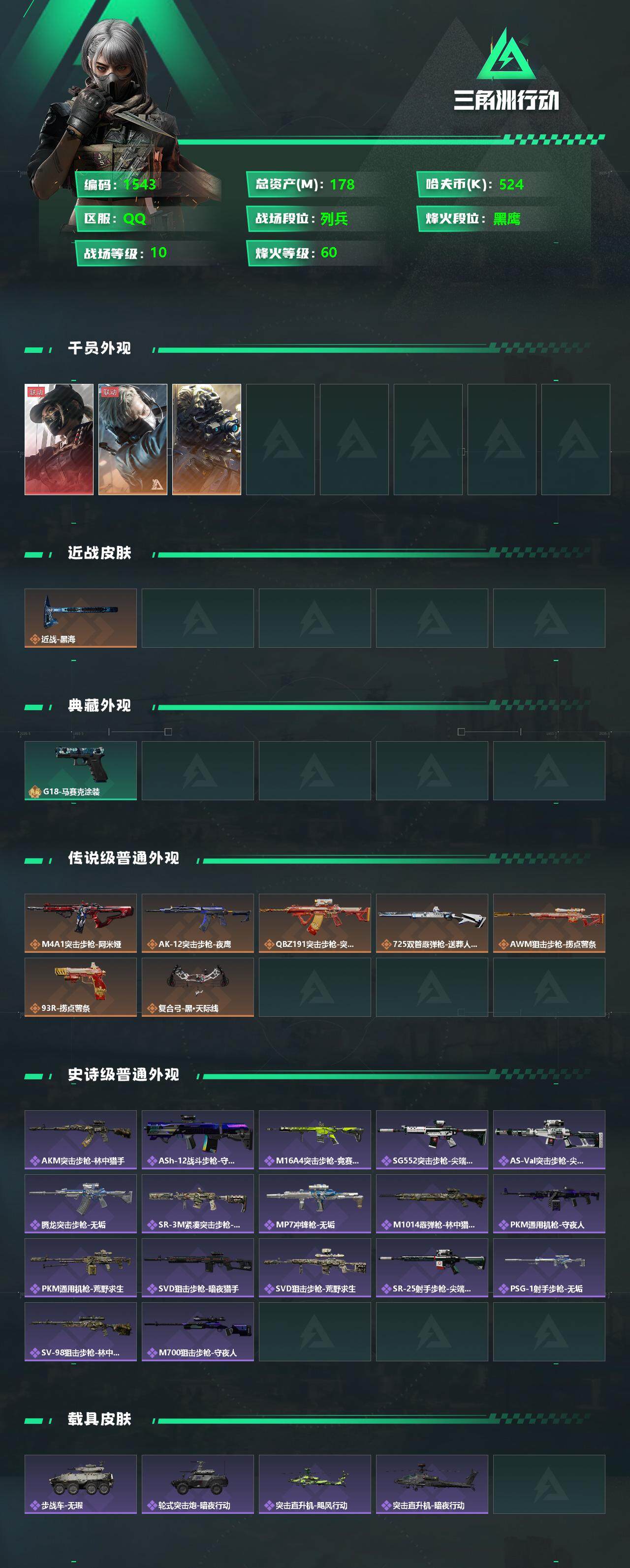 SJZCMW329084三角洲行动账号详情图2