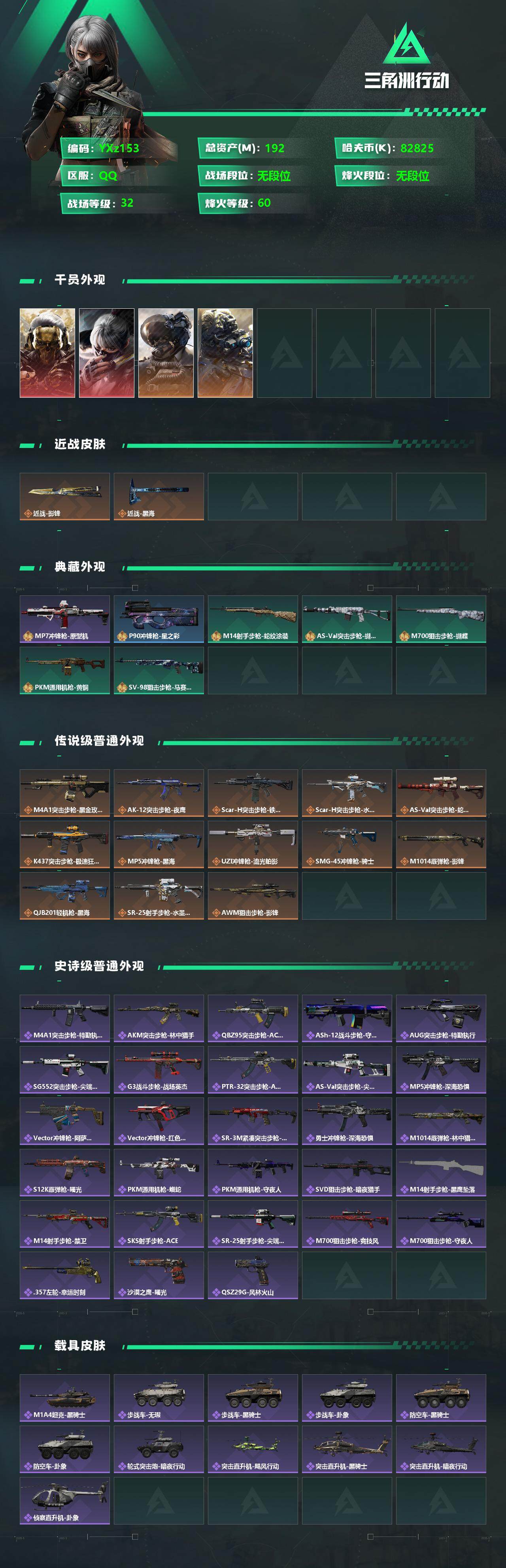 SJZYXS329127三角洲行动账号详情图2 SJZYXS329127三角洲行动账号详情图2