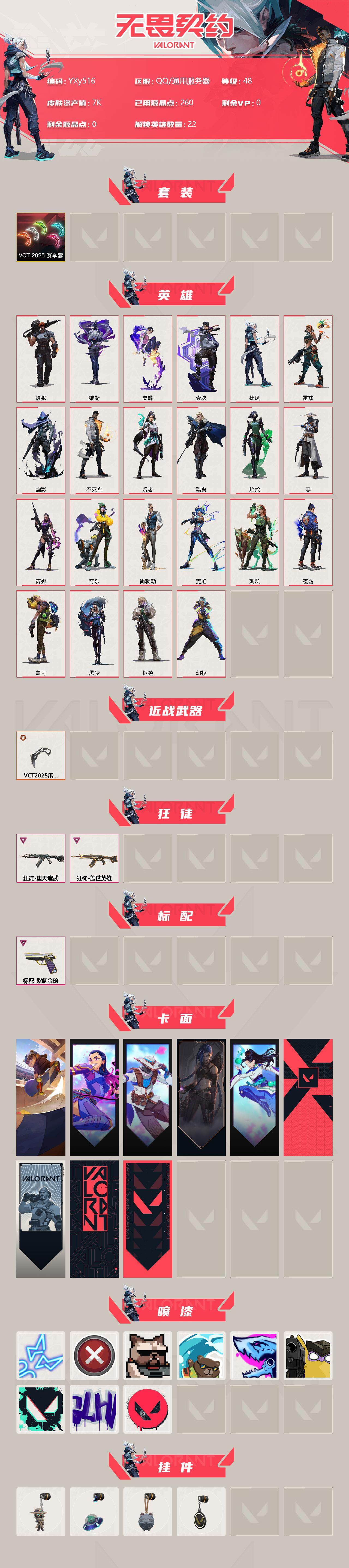 WWQYXS312320无畏契约账号详情图2