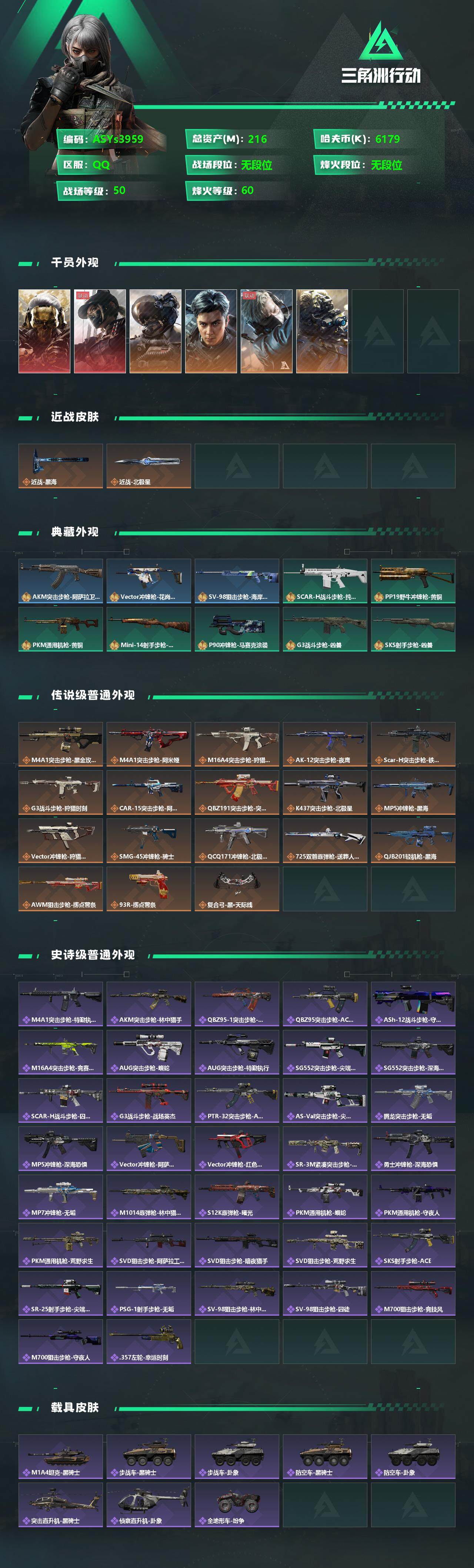 SJZYXS328751三角洲行动账号详情图2