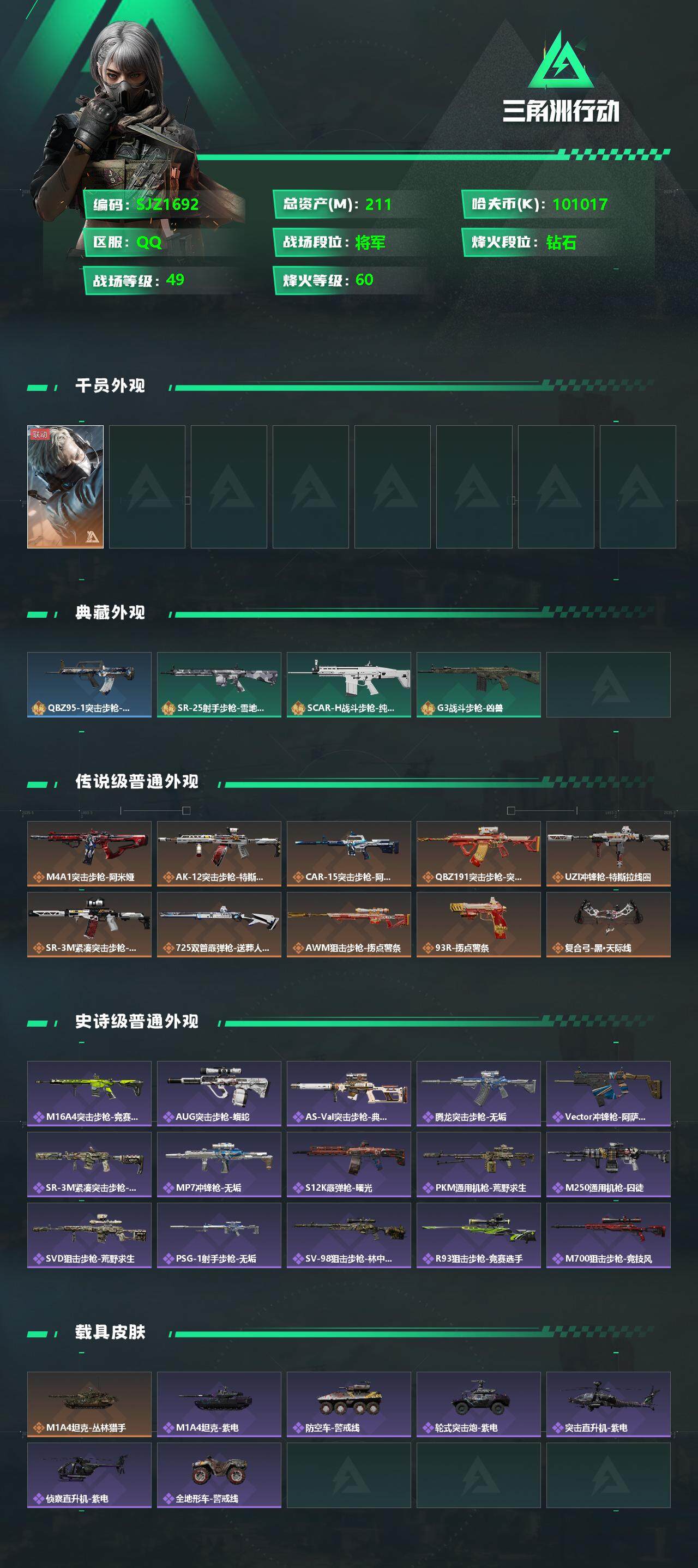 SJZEY329070三角洲行动账号详情图2