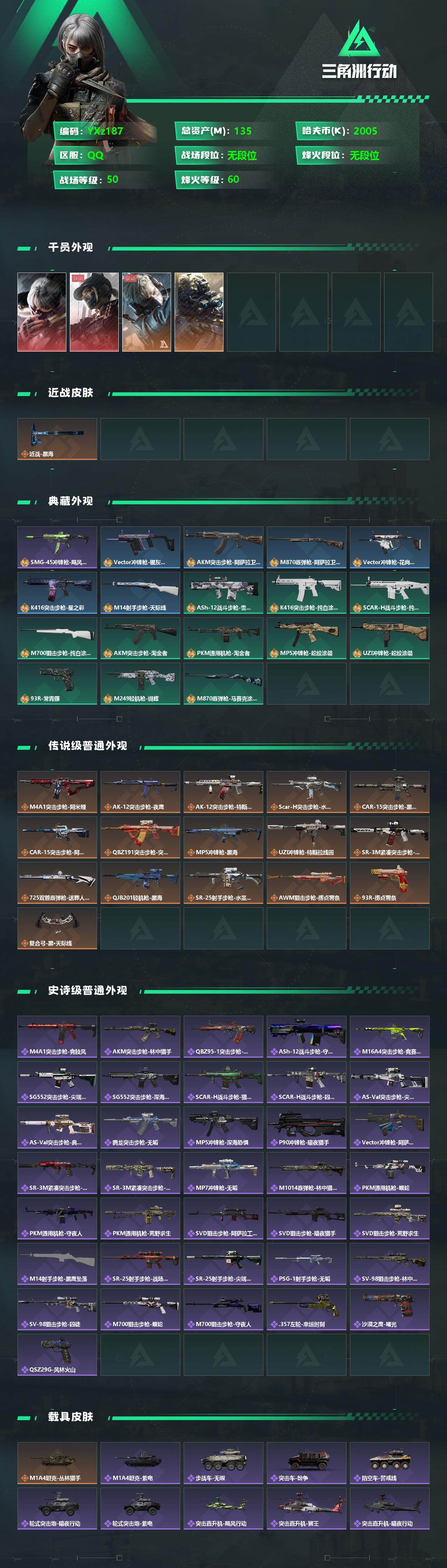 SJZYXS329236三角洲行动账号详情图2