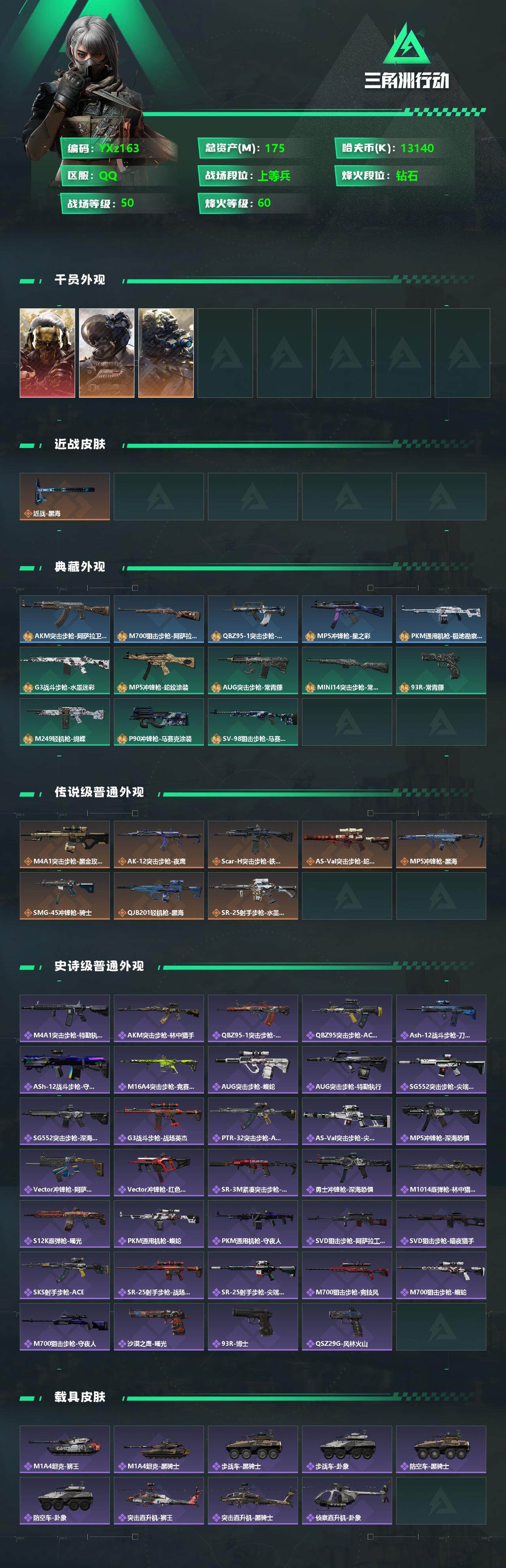 SJZYXS329265三角洲行动账号详情图2 SJZYXS329265三角洲行动账号详情图2