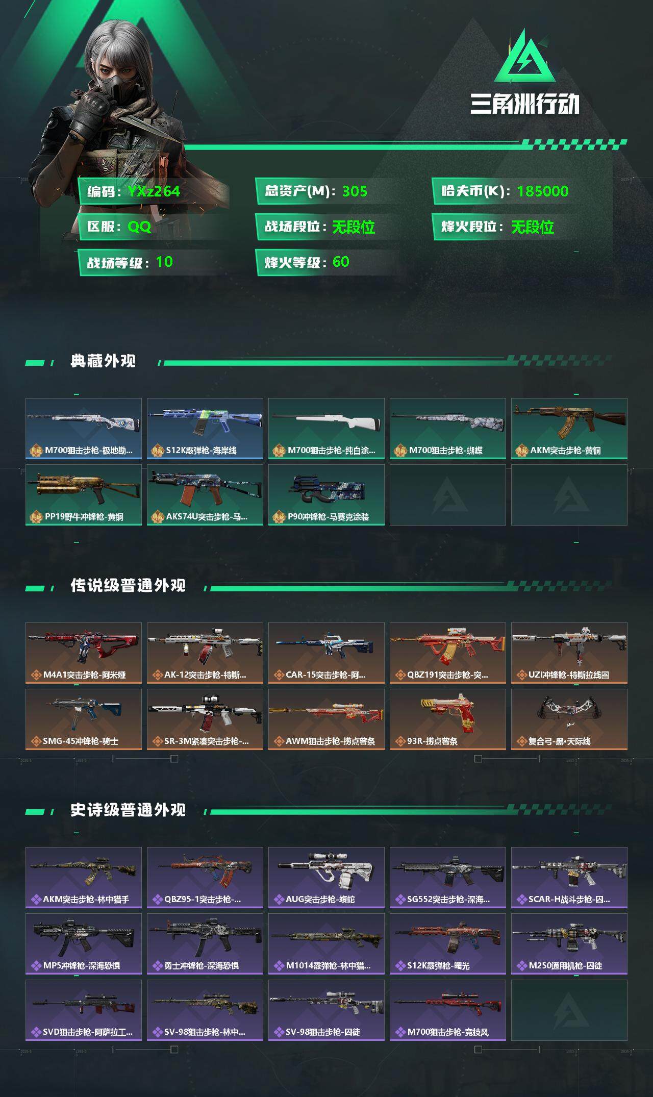 SJZYXS329345三角洲行动账号详情图2