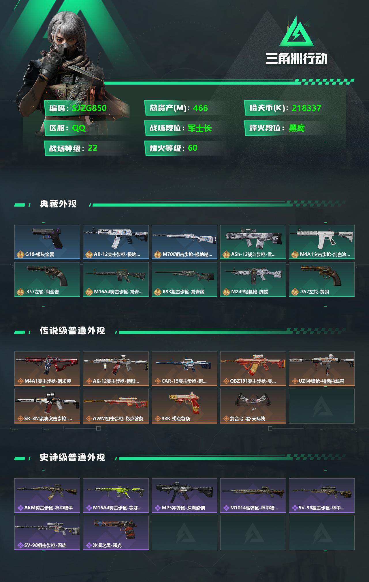 SJZEY329432三角洲行动账号详情图2