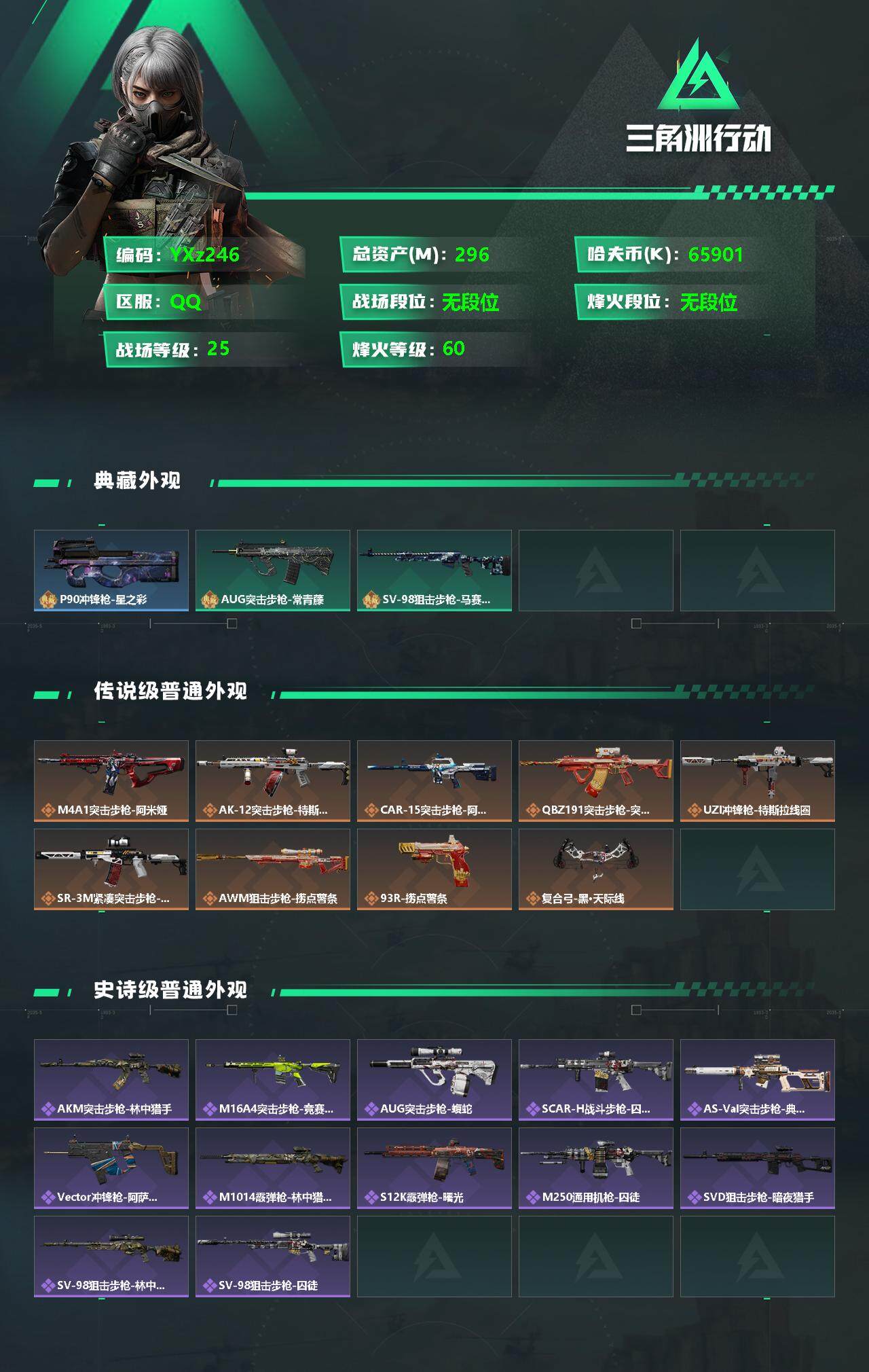 SJZYXS329348三角洲行动账号详情图2