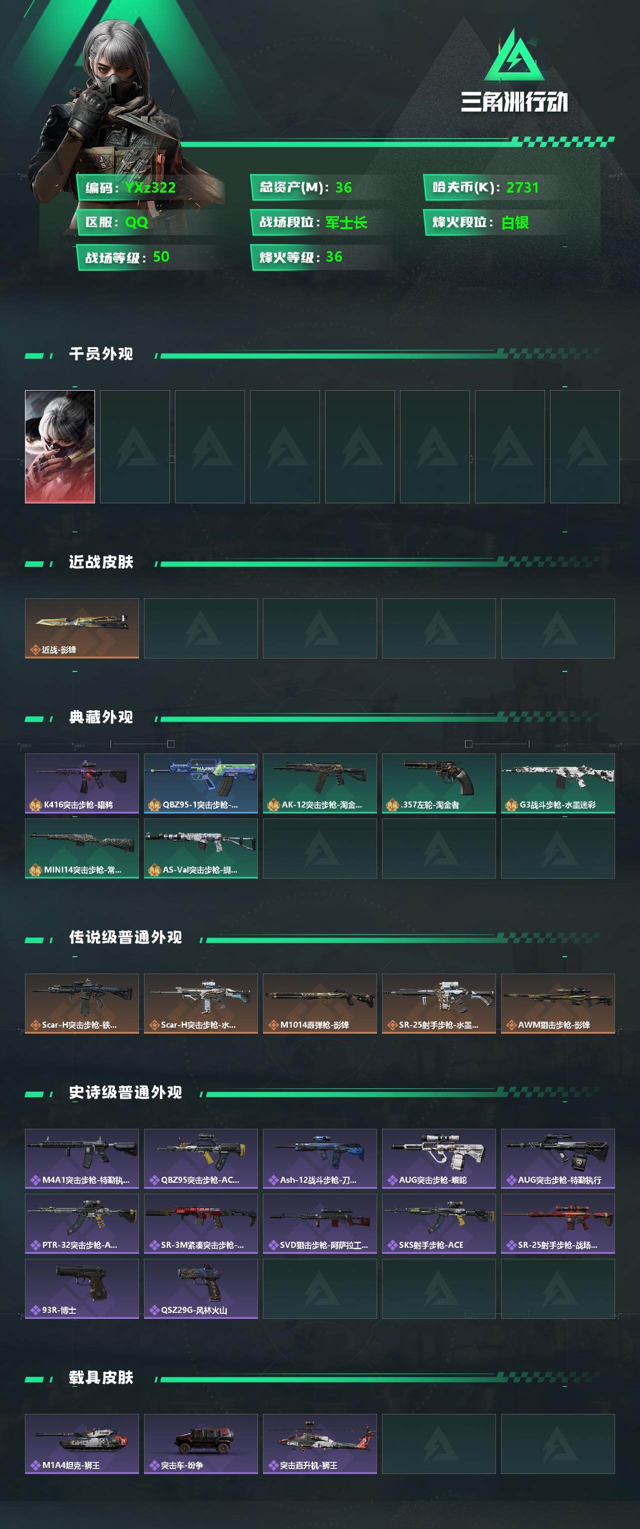 SJZYXS329535三角洲行动账号详情图2